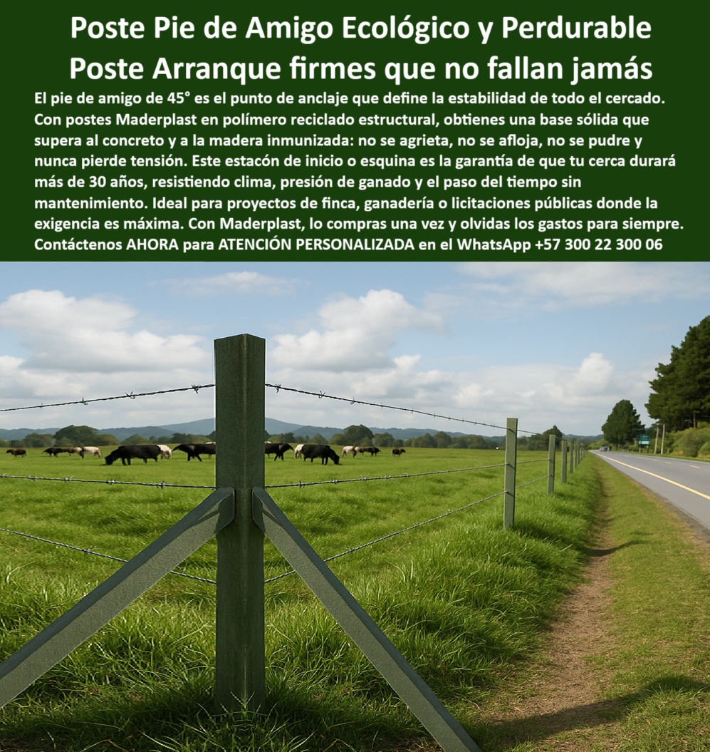 Cercados Con Postes Pie De Amigo Poste de Inicio Y Final Esquineros Porton Maderplast 0 licitación de postes plásticos para cercas ecológicas postes sin mantenimiento para fincas 00 Cercados Con Postes Pie De Amigo Poste de Inicio Y Final Esquineros Porton Maderplast 0 licitación de postes plásticos para cercas ecológicas, - postes sin mantenimiento para fincas, - 00 