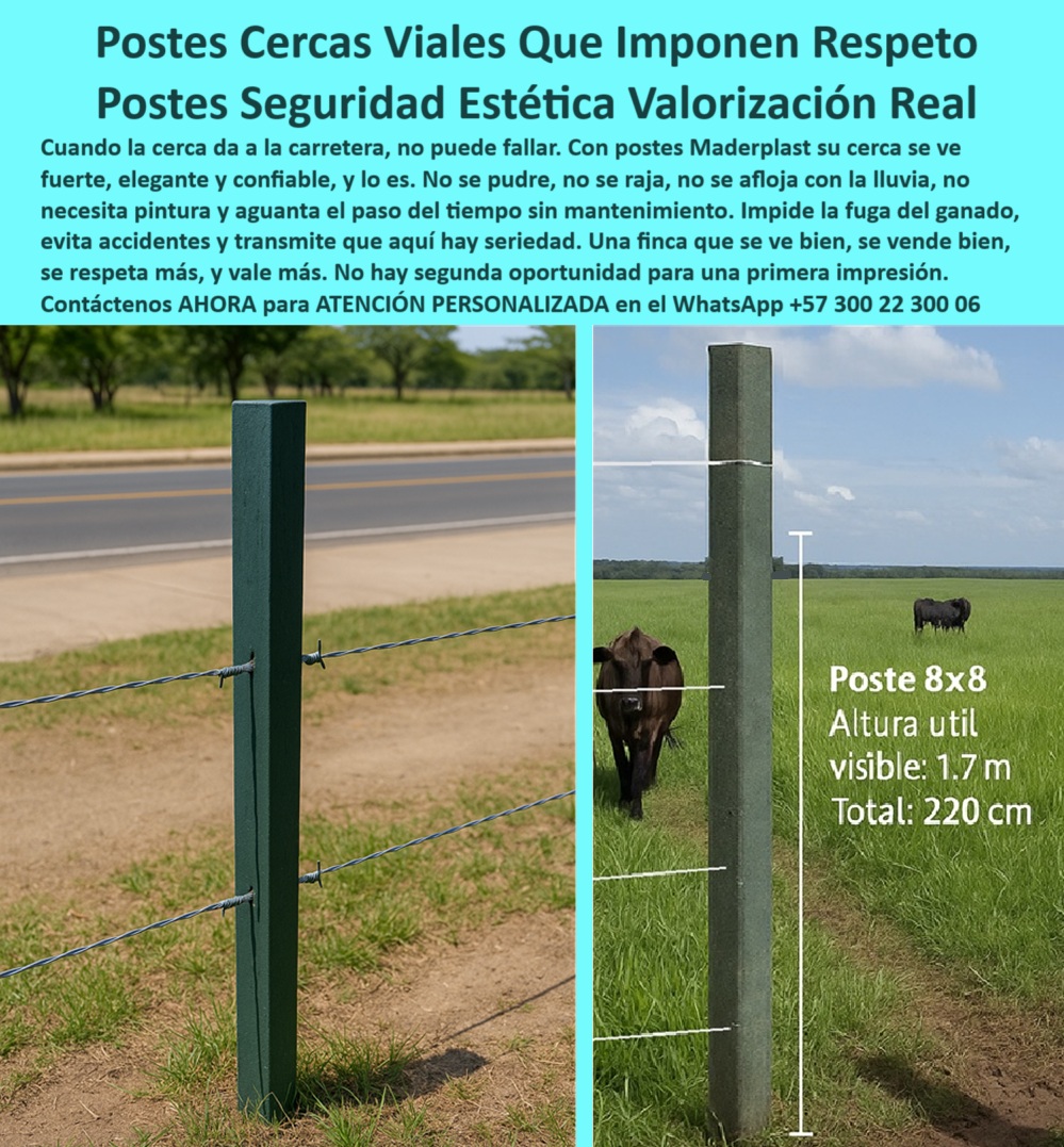 Cercas Viales Postes Postes Para Carreteras Vías Lineamientos Senderos Maderplast 0 Cómo hago para que el brazo de remate no se afloje con la lluvia Cerca ganadera con estacas sin mantenimiento cercas eléctricas con separación 0 Cercas Viales Postes Postes Para Carreteras Vías Lineamientos Senderos Maderplast 0 Cómo hago para que el brazo de remate no se afloje con la lluvia, - Cerca ganadera con estacas sin mantenimiento, - cercas eléctricas con separación 0