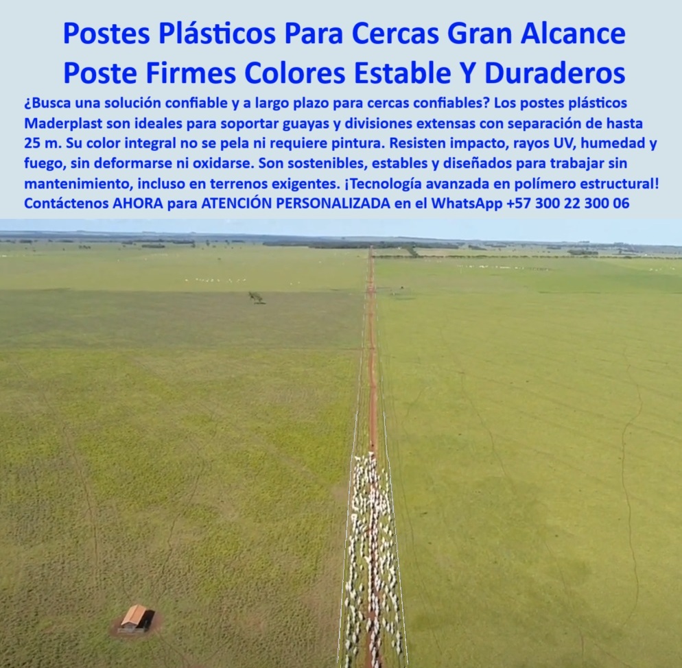 División De Potreros Grandes Extensiones Pastoreo Extensivo A 25 Metros Maderplast 0 solución a largo plazo para cercas rurales postes de soporte para guayas postes plásticos con color integral estable postes soporte plástico División De Potreros Grandes Extensiones Pastoreo Extensivo A 25 Metros Maderplast 0 solución a largo plazo para cercas rurales, - postes-de-soporte-para-guayas, - postes plásticos con color integral estable, - postes-soporte-plástico