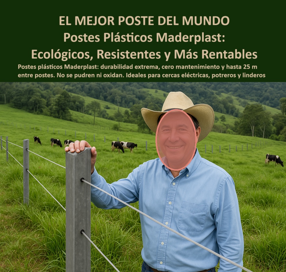 GANADERO CON POSTES MADERPLAST Cercados Con Alambre De Púas Postes Plásticos Púas Alambre Eléctrico Maderplast 0 poste dieléctrico para potreros extensos poste inmune a vandalismo con fuego varilla para pastura 00 0 GANADERO CON POSTES MADERPLAST Cercados Con Alambre De Púas Postes Plásticos Púas Alambre Eléctrico Maderplast 0 poste-dieléctrico-para-potreros-extensos, - poste inmune a vandalismo con fuego, - varilla para pastura,  00