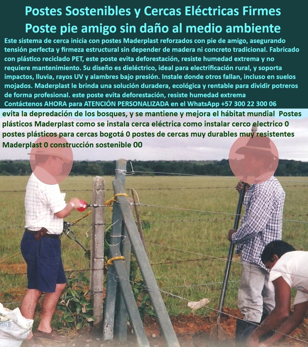 Paso A Paso Diseño Eficiente De Cercas Eléctricas Postes Dieléctricos Maderplast 0 estacones plásticos anti humedad instalación de postes plásticos con alambre bajo tensión Postes sin mantenimiento en sistema electrificado varas 0 Paso A Paso Diseño Eficiente De Cercas Eléctricas Postes Dieléctricos Maderplast 0 estacones-plásticos-anti-humedad, - instalación de postes plásticos con alambre bajo tensión, - Postes sin mantenimiento en sistema electrificado varas