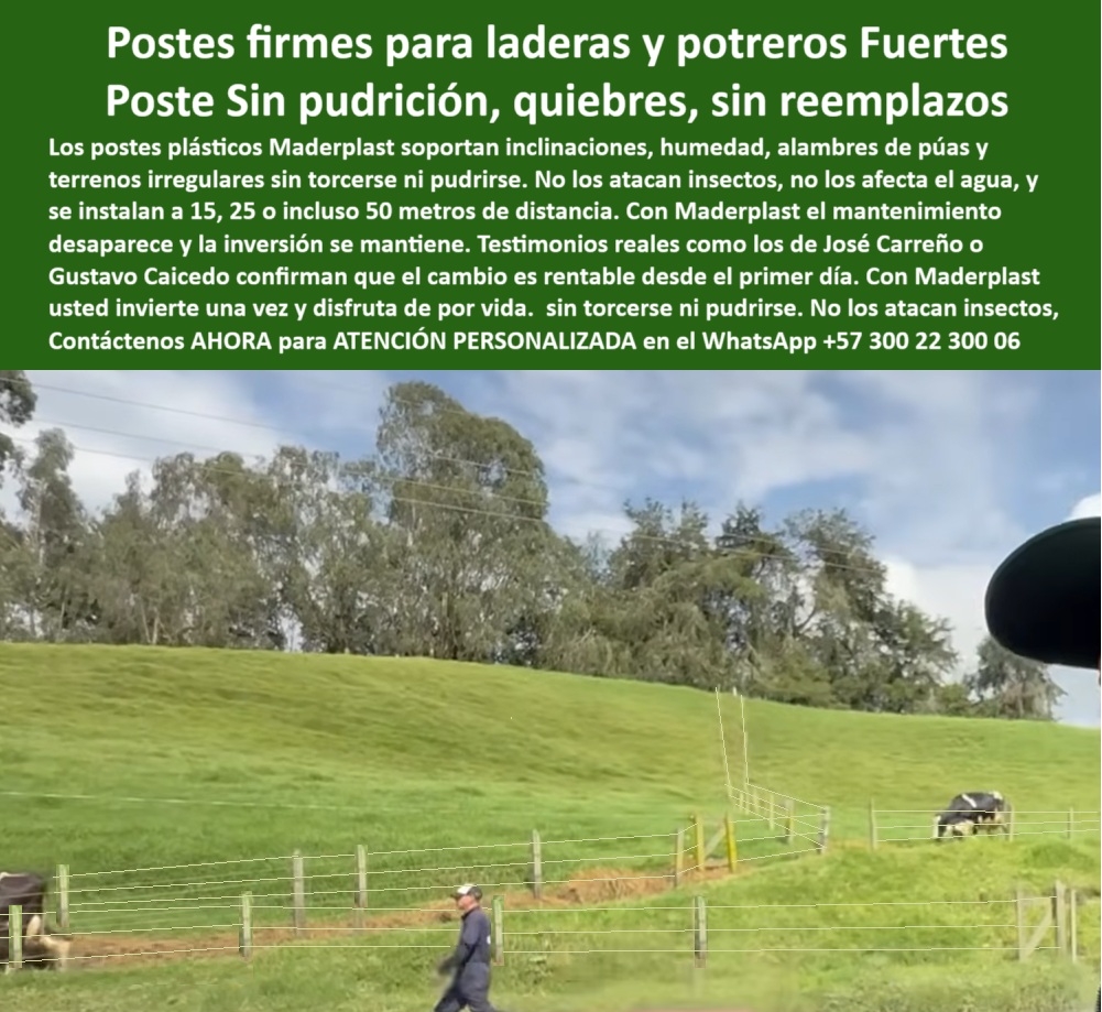 Poste Para Cerco Eléctrico Poste De Alambre Púa Distancia A 25 Mts Maderplast 0 estructuras perimetrales de uso ganadero ecológico poste tabla plástica comparativa postes para subdivisión de terrenos ganaderos postes reciclados 0 Poste Para Cerco Eléctrico Poste De Alambre Púa Distancia A 25 Mts Maderplast 0 estructuras perimetrales de uso ganadero ecológico, - poste tabla plástica comparativa, - postes para subdivisión de terrenos ganaderos, postes-reciclados
