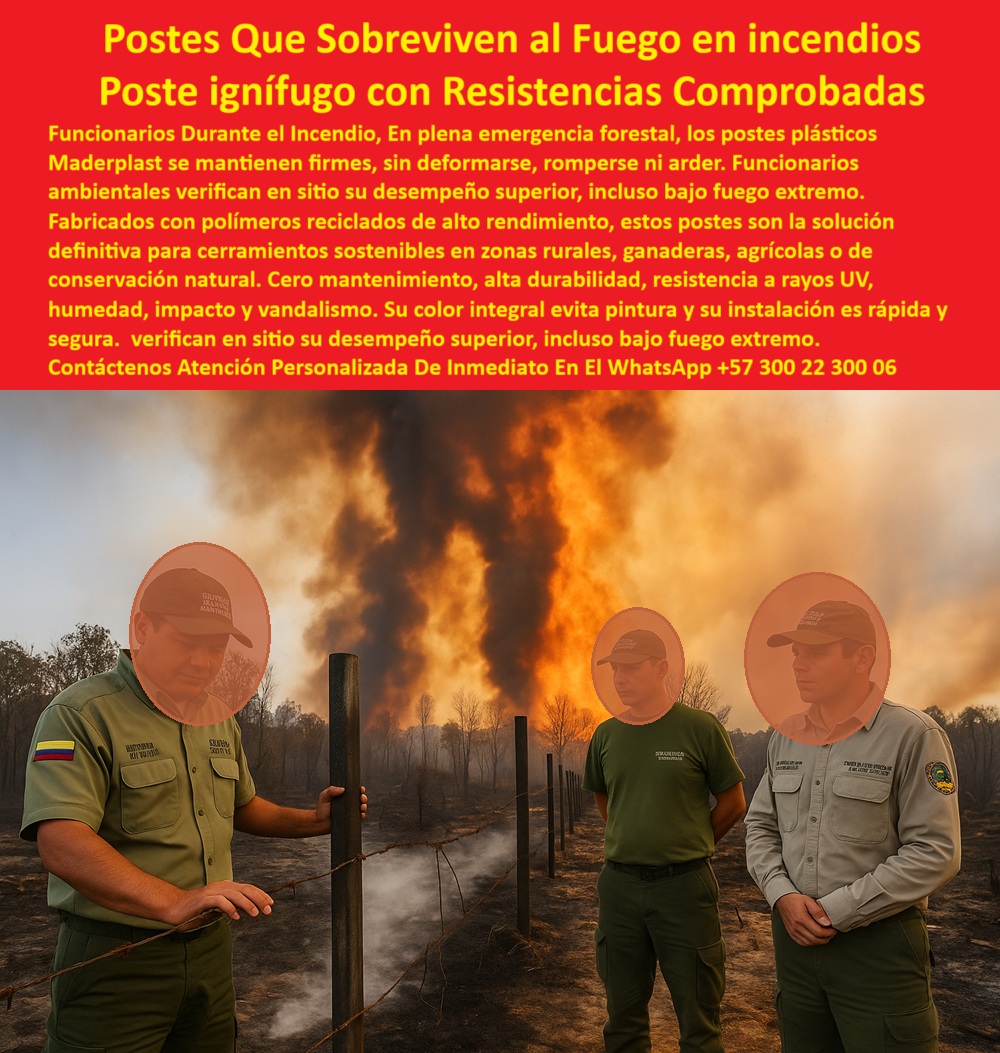 Postes Ignífugos Para Cercas Forestales Postes Con Resistencia Al Fuego Maderplast 0 Poste plástico tras incendio forestal inspeccionado por bomberos. No se quemó se mantiene firme. Ideal cerramientos ignífugo y sostenible postes  0 Postes Ignífugos Para Cercas Forestales Postes Con Resistencia Al Fuego Maderplast 0 Poste plástico tras incendio forestal inspeccionado por bomberos. No se quemó, se mantiene firme. Ideal cerramientos ignífugo y sostenible, - postes 