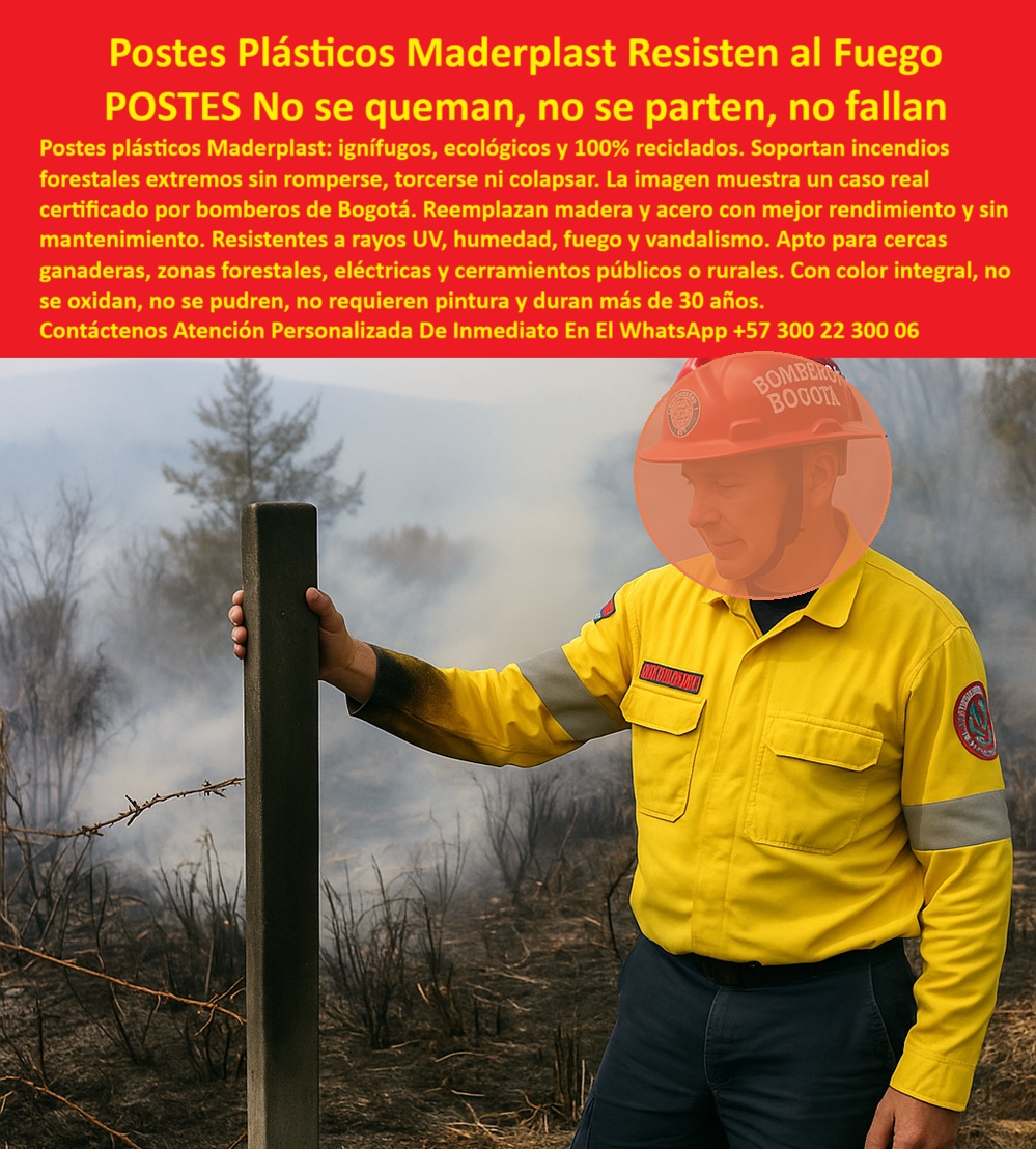 Postes Ignífugos Para Cercas Forestales Postes Con Resistencia Al Fuego Maderplast 0 Qué postes aguantan incendios forestales y son ecológicos Cuál es el mejor poste para cerramiento rural que no se queme postes resistentes fuego Postes Ignífugos Para Cercas Forestales Postes Con Resistencia Al Fuego Maderplast 0 Qué postes aguantan incendios forestales y son ecológicos, - Cuál es el mejor poste para cerramiento rural que no se queme, postes resistentes fuego