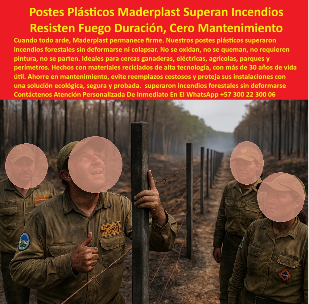 Postes Ignífugos Para Cercas Forestales Postes Con Resistencia Al Fuego Maderplast 0 cerramientos sostenibles para parques postes plásticos aprobados por bomberos postes ecológicos para protección contra fuego poste plástico  0  Postes Ignífugos Para Cercas Forestales Postes Con Resistencia Al Fuego Maderplast 0 cerramientos sostenibles para parques postes plásticos aprobados por bomberos postes ecológicos para protección contra fuego poste plástico  0  