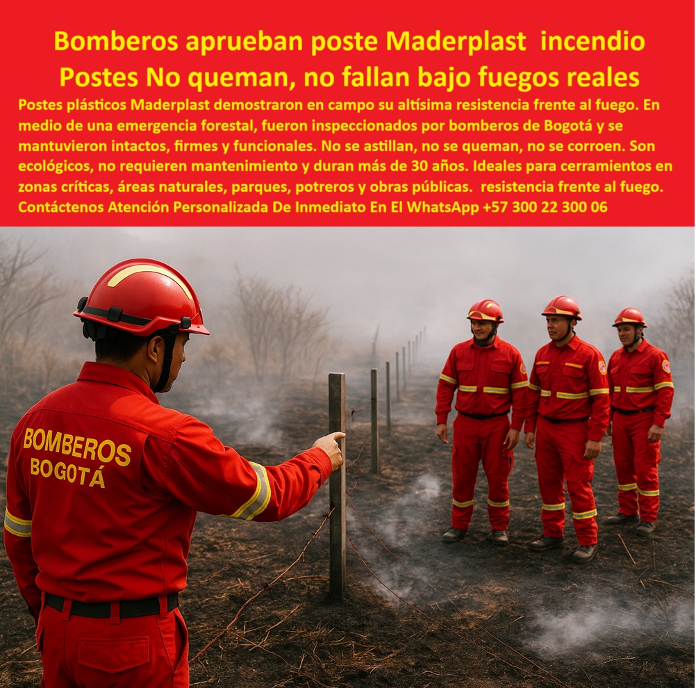 Postes Ignífugos Para Cercas Forestales Postes Con Resistencia Al Fuego Maderplast 0 postes duraderos para parques nacionales postes plásticos que resisten incendios cercas resistentes al calor extremo poste reemplaza madera 0 Postes Ignífugos Para Cercas Forestales Postes Con Resistencia Al Fuego Maderplast 0 postes duraderos para parques nacionales, - postes-plásticos-que-resisten-incendios, - cercas resistentes al calor extremo, - poste reemplaza madera 