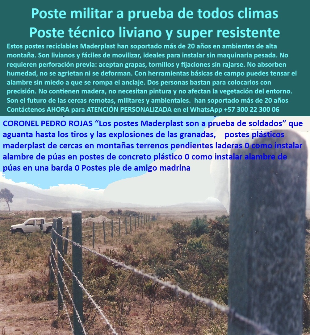 Postes Para Conservación De Cuencas Poste Forestal Ecológico Reciclable Maderplast 0 Poste Ultraligero para Transporte Manual Poste de Seguridad para Entornos Rurales 00 Postes Para Conservación De Cuencas Poste Forestal Ecológico Reciclable Maderplast 0 Poste Ultraligero para Transporte Manual, - Poste de Seguridad para Entornos Rurales, - 00
