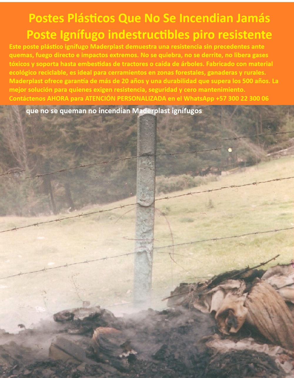 Postes Plásticos A Prueba De Fuego Pirorresistentes Resistes Las Quemas Maderplast 0 postes ecológicos que no liberan gases tóxicos delimitador de pradera plástico 00 Postes Plásticos A Prueba De Fuego Pirorresistentes Resistes Las Quemas Maderplast 0 postes ecológicos que no liberan gases tóxicos, - delimitador de pradera plástico, - 00