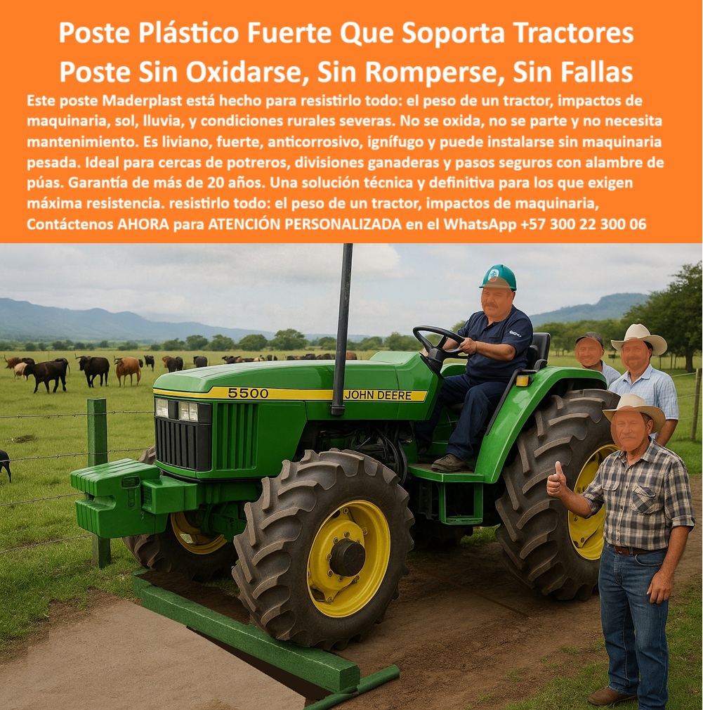 Postes Resistentes A Condiciones Extremas Postes Fuertes Postes Livianos Maderplast 0 poste para cercas de potreros sin oxidación poste plástico división potreros paso a paso cerca de alambre con grapas postes plásticos rural 0 