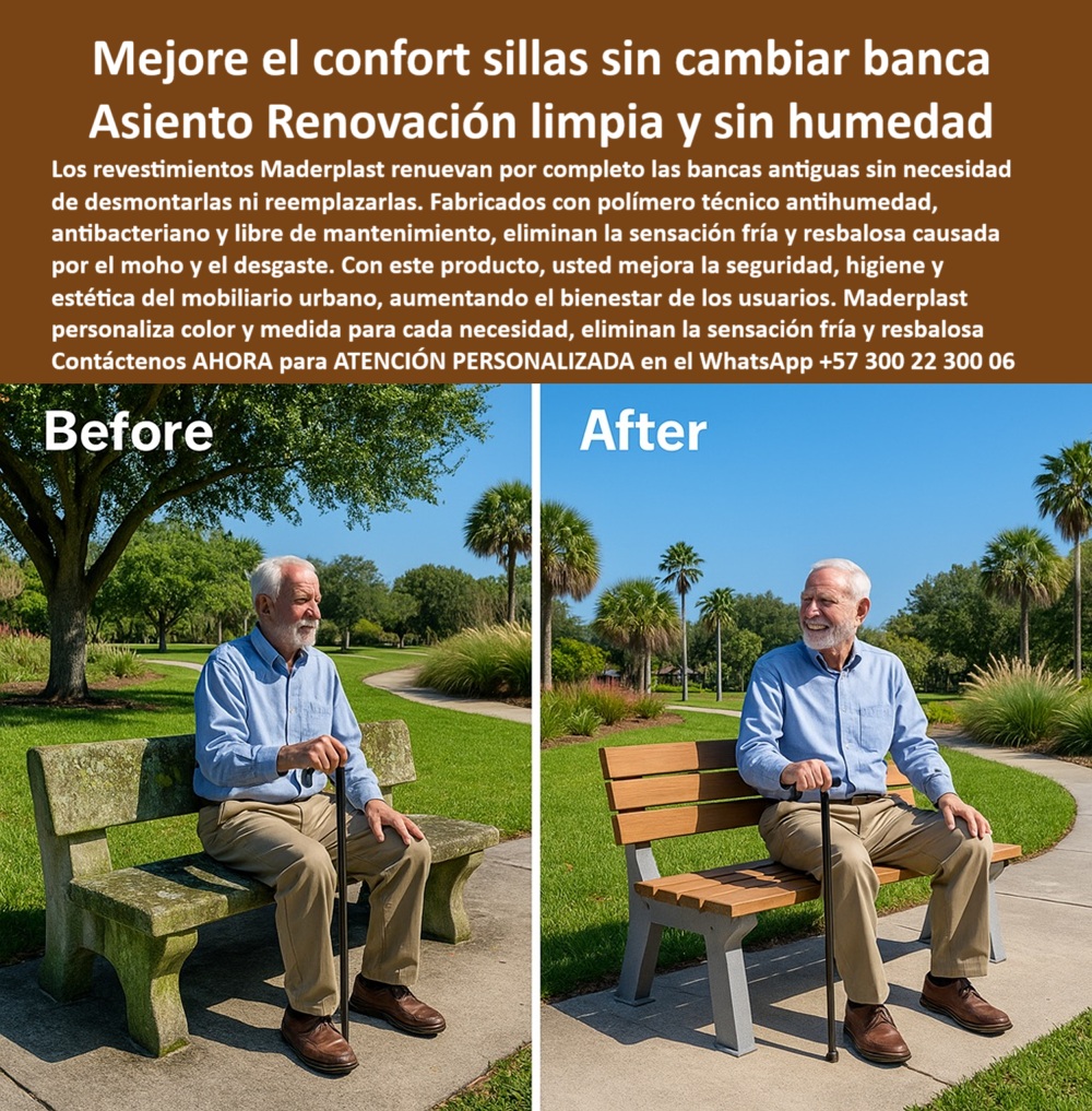 Bancas Exterior Revestimiento Renovación Forro de Asientos de sillas Maderplast 0 Forros asientos personalizados medidas color Asientos de parque confortables Bancas Anti Humedad Hongos Superficies bancos antihumedad Banca 0  Bancas Exterior Revestimiento Renovación Forro de Asientos de sillas Maderplast 0 Forros asientos personalizados medidas color, - Asientos de parque confortables, - Bancas-Anti-Humedad-Hongos, Superficies bancos antihumedad Banca