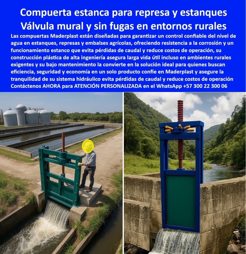 Compuerta para control de caudal en represas, diques y estanques Maderplast Compuerta Estanca para Represa y Estanques: Válvula Mural sin Fugas en Entornos Rurales, La imagen que usted ve no es solo una compuerta; es la solución definitiva para el control de nivel de agua en estanques, represas y embalses agrícolas. Se trata de una compuerta estanca para represa y estanques de Maderplast, una válvula mural sin fugas en entornos rurales. Diseñada para garantizar un control confiable del agua, ofrece resistencia a la corrosión y un funcionamiento estanco que evita pérdidas de caudal y reduce costos de operación. Su construcción plástica de alta ingeniería asegura una larga vida útil y su bajo mantenimiento la convierte en la solución ideal para quienes buscan eficiencia, seguridad y economía en un solo producto, En Maderplast, entendemos que la inversión en infraestructura hídrica debe ser segura y rentable. Por eso, respondemos a las preguntas de los profesionales con soluciones probadas y resultados garantizados, ¿Qué compuerta evita fugas en estanques? La solución directa es la compuerta estanca plástica, resistente y duradera, que con su sellado hermético rural elimina las pérdidas de agua, ¿Qué compuerta es ideal para embalses agrícolas? La respuesta confiable es la compuerta hidráulica anticorrosiva de alto rendimiento. Es una compuerta para estanques de riego confiable que asegura la productividad de sus cultivos, ¿Qué compuerta requiere bajo mantenimiento? La respuesta eficaz es la compuerta estanca de larga vida útil. Su diseño anticorrosivo de alta ingeniería reduce drásticamente la necesidad de reparaciones y cuidados, lo que la convierte en una compuerta para control hídrico económico, ¿Qué compuerta mantiene el nivel de agua? Responde Maderplast: la compuerta plástica con sellado hermético. Es una compuerta estanca de operación precisa que garantiza un control exacto del flujo, ¿Qué compuerta funciona mejor en ambientes rurales? La respuesta técnica es la compuerta hidráulica reforzada contra corrosión. Es una compuerta para control de caudal en granjas que resiste los ambientes más exigentes, ¿Qué compuerta asegura control económico? El resultado inmediato es la compuerta plástica eficiente para represas. Con un diseño de bajo mantenimiento y alta durabilidad, optimiza los costos operativos de su sistema, El testimonio de Carlos Mejía, Ingeniero Hidráulico en AgroAndes, es una prueba contundente de nuestro valor: "Soy Carlos Mejía, Ingeniero Hidráulico en AgroAndes. Enfrentamos pérdidas constantes por fugas en nuestros estanques. Con la compuerta estanca de Maderplast logramos mantener el nivel de agua exacto, reducir costos y asegurar la operación continúa. Hoy nuestros sistemas son ejemplo de eficiencia y fiabilidad.", Seguridad total en la compuerta segura para infraestructura rural y en nuestra tecnología de vanguardia para proteger su inversión y asegurar la tranquilidad de su sistema hidráulico, Para una atención personalizada y el desarrollo de su proyecto, contáctenos ahora mismo al WhatsApp +57 300 22 300 06. 0 compuerta para control de nivel en estanques, - compuerta estanca para embalses agrícolas, - compuerta de bajo mantenimiento en represas rurales Compuerta para control de caudal en represas diques y estanques Maderplast 0 compuerta para control de nivel en estanques compuerta estanca para embalses agrícolas compuerta de bajo mantenimiento en represas rurales 0 Compuerta Estanca para Represa y Estanques: Válvula Mural sin Fugas en Entornos Rurales, La imagen que usted ve no es solo una compuerta; es la solución definitiva para el control de nivel de agua en estanques, represas y embalses agrícolas. Se trata de una compuerta estanca para represa y estanques de Maderplast, una válvula mural sin fugas en entornos rurales. Diseñada para garantizar un control confiable del agua, ofrece resistencia a la corrosión y un funcionamiento estanco que evita pérdidas de caudal y reduce costos de operación. Su construcción plástica de alta ingeniería asegura una larga vida útil y su bajo mantenimiento la convierte en la solución ideal para quienes buscan eficiencia, seguridad y economía en un solo producto, En Maderplast, entendemos que la inversión en infraestructura hídrica debe ser segura y rentable. Por eso, respondemos a las preguntas de los profesionales con soluciones probadas y resultados garantizados, ¿Qué compuerta evita fugas en estanques? La solución directa es la compuerta estanca plástica, resistente y duradera, que con su sellado hermético rural elimina las pérdidas de agua, ¿Qué compuerta es ideal para embalses agrícolas? La respuesta confiable es la compuerta hidráulica anticorrosiva de alto rendimiento. Es una compuerta para estanques de riego confiable que asegura la productividad de sus cultivos, ¿Qué compuerta requiere bajo mantenimiento? La respuesta eficaz es la compuerta estanca de larga vida útil. Su diseño anticorrosivo de alta ingeniería reduce drásticamente la necesidad de reparaciones y cuidados, lo que la convierte en una compuerta para control hídrico económico, ¿Qué compuerta mantiene el nivel de agua? Responde Maderplast: la compuerta plástica con sellado hermético. Es una compuerta estanca de operación precisa que garantiza un control exacto del flujo, ¿Qué compuerta funciona mejor en ambientes rurales? La respuesta técnica es la compuerta hidráulica reforzada contra corrosión. Es una compuerta para control de caudal en granjas que resiste los ambientes más exigentes, ¿Qué compuerta asegura control económico? El resultado inmediato es la compuerta plástica eficiente para represas. Con un diseño de bajo mantenimiento y alta durabilidad, optimiza los costos operativos de su sistema, El testimonio de Carlos Mejía, Ingeniero Hidráulico en AgroAndes, es una prueba contundente de nuestro valor: "Soy Carlos Mejía, Ingeniero Hidráulico en AgroAndes. Enfrentamos pérdidas constantes por fugas en nuestros estanques. Con la compuerta estanca de Maderplast logramos mantener el nivel de agua exacto, reducir costos y asegurar la operación continúa. Hoy nuestros sistemas son ejemplo de eficiencia y fiabilidad.", Seguridad total en la compuerta segura para infraestructura rural y en nuestra tecnología de vanguardia para proteger su inversión y asegurar la tranquilidad de su sistema hidráulico, Para una atención personalizada y el desarrollo de su proyecto, contáctenos ahora mismo al WhatsApp +57 300 22 300 06. Compuerta para control de caudal en represas, diques y estanques Maderplast 0 compuerta para control de nivel en estanques, - compuerta estanca para embalses agrícolas, - compuerta de bajo mantenimiento en represas rurales