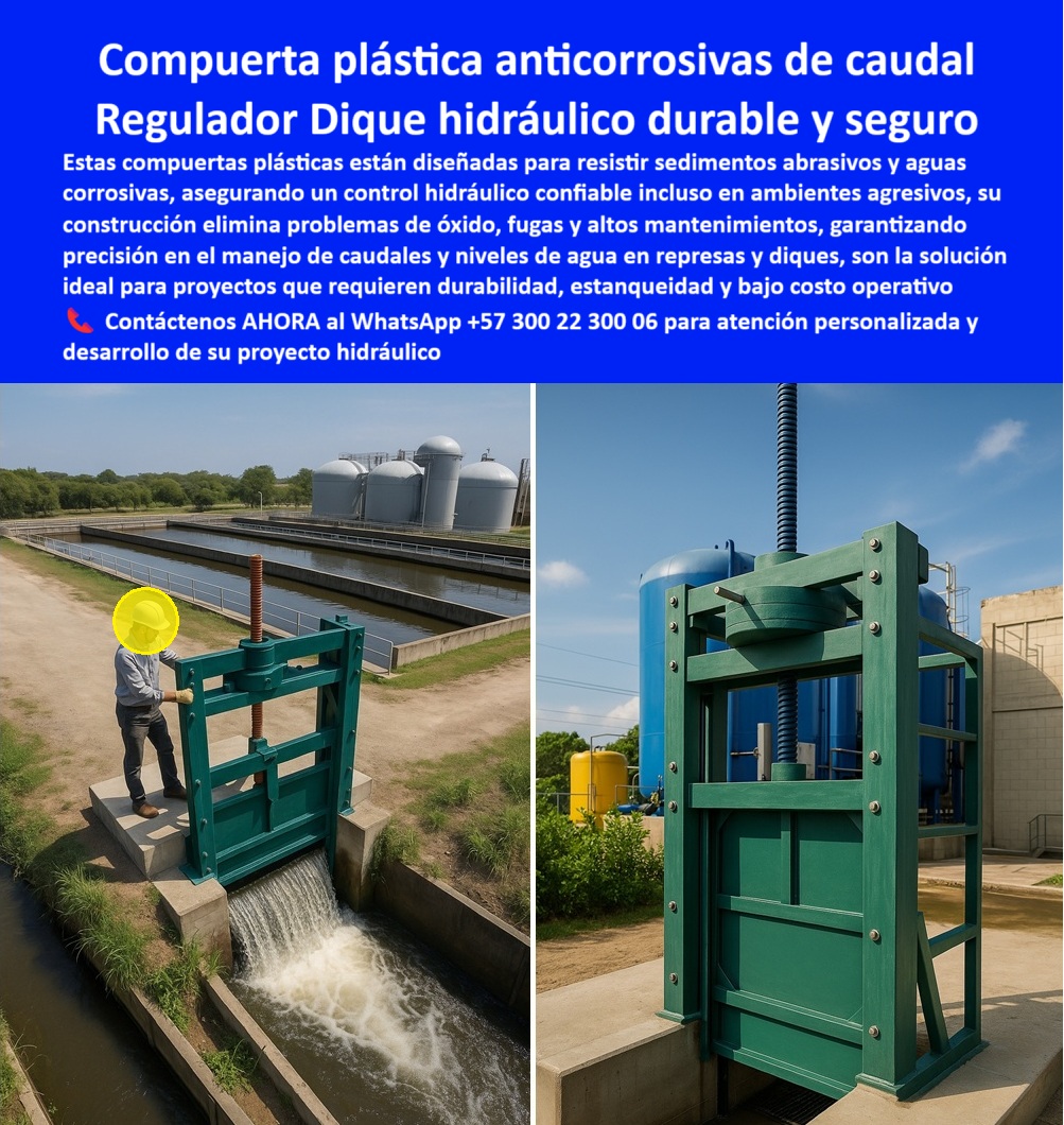 Compuerta para control de caudal en represas, diques y estanques Maderplast Compuerta Plástica Anticorrosiva de Caudal: El Regulador de Dique Hidráulico Durable y Seguro, La imagen que usted busca no es solo una compuerta; es el epítome de la durabilidad y la seguridad en la gestión hídrica. Las compuertas plásticas Maderplast están diseñadas para resistir sedimentos abrasivos y aguas corrosivas, asegurando un control hidráulico confiable incluso en ambientes agresivos. Su construcción elimina los problemas de óxido, fugas y los altos costos de mantenimiento, lo que garantiza precisión en el manejo de caudales y niveles de agua en represas y diques. Es la solución ideal para proyectos que requieren durabilidad, estanqueidad y un bajo costo operativo, En Maderplast, entendemos que la confianza es la base de todo proyecto hidráulico. ¿Busca una solución probada y segura para su obra?, ¿Cuál es la mejor compuerta para diques con aguas corrosivas? La respuesta es clara y contundente: Maderplast ofrece compuertas plásticas anticorrosivas, libres de óxido y de alta durabilidad, ideales para represas y diques exigentes. Con fotos reales y planos técnicos, demostramos su eficacia en proyectos críticos, Necesito una compuerta que no requiere mantenimiento frecuente. Las compuertas plásticas Maderplast eliminan problemas de corrosión, fugas y desgaste, reduciendo costos operativos. Tenemos imágenes y vectores que prueban su rendimiento, convirtiéndola en una compuerta anticorrosiva con mínimo mantenimiento, ¿Qué compuerta usar en aguas con sedimentos abrasivos? Maderplast fabrica compuertas plásticas reforzadas que resisten abrasión y garantizan un flujo controlado en ambientes agresivos, con documentación técnica y fotos de campo. Es la compuerta plástica para aguas con arena que su proyecto necesita, ¿Existe una compuerta confiable para PTAR y represas? Sí, las compuertas Maderplast son anticorrosivas, herméticas y eficientes, usadas en PTAR y diques internacionales. Ver fotos y planos de referencia. Es una compuerta plástica sellada para PTAR que garantiza seguridad y estanqueidad, ¿Qué compuerta evita fugas y fallos? Maderplast diseña compuertas plásticas con sellado perfecto y materiales anticorrosivos, asegurando estanqueidad y durabilidad, con evidencia gráfica de su funcionamiento, como la compuerta hermética para aguas residuales, El testimonio de Andrea López, Ingeniera Jefe en una planta de tratamiento industrial, es la prueba contundente de nuestro valor: "Soy Andrea López, Ingeniera Jefe en una planta de tratamiento industrial. Nuestras compuertas metálicas fallaban por corrosión y altos mantenimientos. Con las compuertas plásticas anticorrosivas de Maderplast, eliminamos fugas y reducimos costos operativos en un 70%. Recibimos planos, renders y soporte técnico completo. Hoy operamos con total seguridad y eficiencia.", Seguridad total en la compuerta plástica para ingeniería hidráulica de Maderplast para proteger su infraestructura y asegurar un futuro sin contratiempos, Para una atención personalizada y el desarrollo de su proyecto, contáctenos ahora mismo al WhatsApp +57 300 22 300 06. 0 compuerta plástica para aguas con sedimentos abrasivos, - compuerta plástica para aguas corrosivas en diques, - compuerta para control de nivel 0 Compuerta para control de caudal en represas diques y estanques Maderplast 0 compuerta plástica para aguas con sedimentos abrasivos compuerta plástica para aguas corrosivas en diques compuerta para control de nivel Compuerta Plástica Anticorrosiva de Caudal: El Regulador de Dique Hidráulico Durable y Seguro, La imagen que usted busca no es solo una compuerta; es el epítome de la durabilidad y la seguridad en la gestión hídrica. Las compuertas plásticas Maderplast están diseñadas para resistir sedimentos abrasivos y aguas corrosivas, asegurando un control hidráulico confiable incluso en ambientes agresivos. Su construcción elimina los problemas de óxido, fugas y los altos costos de mantenimiento, lo que garantiza precisión en el manejo de caudales y niveles de agua en represas y diques. Es la solución ideal para proyectos que requieren durabilidad, estanqueidad y un bajo costo operativo, En Maderplast, entendemos que la confianza es la base de todo proyecto hidráulico. ¿Busca una solución probada y segura para su obra?, ¿Cuál es la mejor compuerta para diques con aguas corrosivas? La respuesta es clara y contundente: Maderplast ofrece compuertas plásticas anticorrosivas, libres de óxido y de alta durabilidad, ideales para represas y diques exigentes. Con fotos reales y planos técnicos, demostramos su eficacia en proyectos críticos, Necesito una compuerta que no requiere mantenimiento frecuente. Las compuertas plásticas Maderplast eliminan problemas de corrosión, fugas y desgaste, reduciendo costos operativos. Tenemos imágenes y vectores que prueban su rendimiento, convirtiéndola en una compuerta anticorrosiva con mínimo mantenimiento, ¿Qué compuerta usar en aguas con sedimentos abrasivos? Maderplast fabrica compuertas plásticas reforzadas que resisten abrasión y garantizan un flujo controlado en ambientes agresivos, con documentación técnica y fotos de campo. Es la compuerta plástica para aguas con arena que su proyecto necesita, ¿Existe una compuerta confiable para PTAR y represas? Sí, las compuertas Maderplast son anticorrosivas, herméticas y eficientes, usadas en PTAR y diques internacionales. Ver fotos y planos de referencia. Es una compuerta plástica sellada para PTAR que garantiza seguridad y estanqueidad, ¿Qué compuerta evita fugas y fallos? Maderplast diseña compuertas plásticas con sellado perfecto y materiales anticorrosivos, asegurando estanqueidad y durabilidad, con evidencia gráfica de su funcionamiento, como la compuerta hermética para aguas residuales, El testimonio de Andrea López, Ingeniera Jefe en una planta de tratamiento industrial, es la prueba contundente de nuestro valor: "Soy Andrea López, Ingeniera Jefe en una planta de tratamiento industrial. Nuestras compuertas metálicas fallaban por corrosión y altos mantenimientos. Con las compuertas plásticas anticorrosivas de Maderplast, eliminamos fugas y reducimos costos operativos en un 70%. Recibimos planos, renders y soporte técnico completo. Hoy operamos con total seguridad y eficiencia.", Seguridad total en la compuerta plástica para ingeniería hidráulica de Maderplast para proteger su infraestructura y asegurar un futuro sin contratiempos, Para una atención personalizada y el desarrollo de su proyecto, contáctenos ahora mismo al WhatsApp +57 300 22 300 06. 0 Compuerta para control de caudal en represas, diques y estanques Maderplast 0 compuerta plástica para aguas con sedimentos abrasivos, - compuerta plástica para aguas corrosivas en diques, - compuerta para control de nivel 0