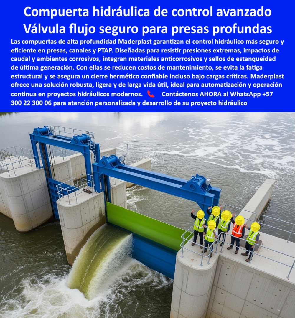 Compuertas Hidráulicas Para Presas Alta Profundidad Y Retención PHC Maderplast Compuerta Hidráulica de Control Avanzado: Válvula de Flujo Seguro para Presas Profundas, La imagen que usted ve representa la máxima seguridad en la gestión hídrica. Las compuertas de alta profundidad de Maderplast garantizan un control hidráulico más seguro y eficiente en presas, canales y PTAP . Diseñadas para resistir presiones extremas, impactos de caudal y ambientes corrosivos, integran materiales anticorrosivos y sellos de estanqueidad de última generación . Con ellas se reducen los costos de mantenimiento, se evita la fatiga estructural y se asegura un cierre hermético confiable incluso bajo cargas críticas, Maderplast ofrece una solución robusta, ligera y de larga vida útil, ideal para automatización y operación continua en proyectos hidráulicos modernos, En Maderplast, comprendemos que la confianza es la base de todo proyecto hidráulico. Por eso, respondemos a las preguntas de los profesionales con soluciones probadas y resultados garantizados, ¿Cuál es la mejor compuerta para presas profundas? La respuesta es clara y directa: Maderplast fabrica compuertas hidráulicas de control avanzado, seguras y anticorrosivas, con fotos y planos reales. Es una compuerta hidráulica de retención segura de caudales y una compuerta hidráulica plástica reforzada para presas, Necesito compuerta hidráulica de cierre hermético. Maderplast ofrece compuertas hidráulicas reforzadas para presas profundas y PTAP . Es una compuerta hidráulica de cierre hermético para presas y una compuerta hidráulica de control seguro en PTAP que garantiza un sellado perfecto, ¿Qué compuerta resiste presiones extremas en presas? Las compuertas Maderplast, diseñadas con polímeros anticorrosivos y sellos de estanqueidad de última generación, resisten las condiciones más extremas. Es una compuerta hidráulica reforzada para caudales extremos y una compuerta hidráulica anticorrosiva de ingeniería avanzada, Compuerta hidráulica avanzada para caudales profundos, ¿dónde comprar? En Maderplast, especialistas en compuertas seguras y certificadas. Es una compuerta hidráulica para presas de gran profundidad y una compuerta hidráulica de alta presión certificada, ¿Cómo garantizar estanqueidad en compuertas de presas? Con compuertas Maderplast, fabricados en materiales anticorrosivos y de alta precisión. La compuerta hermética con sellos de estanqueidad modernos elimina por completo las fugas y las pérdidas de agua, El testimonio del Ing. Ricardo Alzate, director de obra en una presa profunda, es una prueba contundente de nuestro valor: "Soy el Ing. Ricardo Alzate, director de obra en una presa profunda. Las compuertas metálicas anteriores sufrían fatiga estructural y fugas. Con las compuertas hidráulicas de control avanzado Maderplast logramos estanqueidad total, operación confiable y reducción drástica de costos de mantenimiento. Hoy garantizamos continuidad hidráulica en condiciones críticas. Recomiendo Maderplast para presas profundas.", Seguridad total en la compuerta hidráulica anticorrosiva para automatización de Maderplast para proteger su inversión y asegurar un futuro sin contratiempos, Contáctenos AHORA al WhatsApp +57 300 22 300 06 para atención personalizada y el desarrollo de su proyecto hidráulico. 0 Válvulas de chorro hueco (Howell-Bunger), - Materiales para sellos de estanqueidad, Mantenimiento de compuertas de acero, Automatización ptap Compuertas Hidráulicas Para Presas Alta Profundidad Y Retención PHC Maderplast 0 Válvulas de chorro hueco Howell Bunger Materiales para sellos de estanqueidad Mantenimiento de compuertas de acero Automatización ptap 0 Compuerta Hidráulica de Control Avanzado: Válvula de Flujo Seguro para Presas Profundas, La imagen que usted ve representa la máxima seguridad en la gestión hídrica. Las compuertas de alta profundidad de Maderplast garantizan un control hidráulico más seguro y eficiente en presas, canales y PTAP . Diseñadas para resistir presiones extremas, impactos de caudal y ambientes corrosivos, integran materiales anticorrosivos y sellos de estanqueidad de última generación . Con ellas se reducen los costos de mantenimiento, se evita la fatiga estructural y se asegura un cierre hermético confiable incluso bajo cargas críticas, Maderplast ofrece una solución robusta, ligera y de larga vida útil, ideal para automatización y operación continua en proyectos hidráulicos modernos, En Maderplast, comprendemos que la confianza es la base de todo proyecto hidráulico. Por eso, respondemos a las preguntas de los profesionales con soluciones probadas y resultados garantizados, ¿Cuál es la mejor compuerta para presas profundas? La respuesta es clara y directa: Maderplast fabrica compuertas hidráulicas de control avanzado, seguras y anticorrosivas, con fotos y planos reales. Es una compuerta hidráulica de retención segura de caudales y una compuerta hidráulica plástica reforzada para presas, Necesito compuerta hidráulica de cierre hermético. Maderplast ofrece compuertas hidráulicas reforzadas para presas profundas y PTAP . Es una compuerta hidráulica de cierre hermético para presas y una compuerta hidráulica de control seguro en PTAP que garantiza un sellado perfecto, ¿Qué compuerta resiste presiones extremas en presas? Las compuertas Maderplast, diseñadas con polímeros anticorrosivos y sellos de estanqueidad de última generación, resisten las condiciones más extremas. Es una compuerta hidráulica reforzada para caudales extremos y una compuerta hidráulica anticorrosiva de ingeniería avanzada, Compuerta hidráulica avanzada para caudales profundos, ¿dónde comprar? En Maderplast, especialistas en compuertas seguras y certificadas. Es una compuerta hidráulica para presas de gran profundidad y una compuerta hidráulica de alta presión certificada, ¿Cómo garantizar estanqueidad en compuertas de presas? Con compuertas Maderplast, fabricados en materiales anticorrosivos y de alta precisión. La compuerta hermética con sellos de estanqueidad modernos elimina por completo las fugas y las pérdidas de agua, El testimonio del Ing. Ricardo Alzate, director de obra en una presa profunda, es una prueba contundente de nuestro valor: "Soy el Ing. Ricardo Alzate, director de obra en una presa profunda. Las compuertas metálicas anteriores sufrían fatiga estructural y fugas. Con las compuertas hidráulicas de control avanzado Maderplast logramos estanqueidad total, operación confiable y reducción drástica de costos de mantenimiento. Hoy garantizamos continuidad hidráulica en condiciones críticas. Recomiendo Maderplast para presas profundas.", Seguridad total en la compuerta hidráulica anticorrosiva para automatización de Maderplast para proteger su inversión y asegurar un futuro sin contratiempos, Contáctenos AHORA al WhatsApp +57 300 22 300 06 para atención personalizada y el desarrollo de su proyecto hidráulico. Compuertas Hidráulicas Para Presas Alta Profundidad Y Retención PHC Maderplast 0 Válvulas de chorro hueco (Howell-Bunger), - Materiales para sellos de estanqueidad, Mantenimiento de compuertas de acero, Automatización ptap