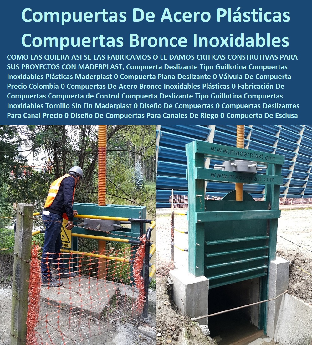 Paredes diques, barreas diques Diseño Fabricación Montaje De Compuerta Tipos Modelos Compuerta Maderplast La Evolución en la Ingeniería Hidráulica: Maderplast y sus Compuertas de Acero y Plástico Reforzado, - La imagen muestra la versatilidad y la robustez de las compuertas de Maderplast, que combinan la tradición del acero y el bronce inoxidable con la innovación del plástico reforzado. Fabricamos compuertas como usted las quiera, o le ofrecemos críticas constructivas para sus proyectos. En Maderplast, usted no solo adquiere un producto, sino una solución integral diseñada para la máxima eficiencia y durabilidad, - Nuestra compuerta deslizante tipo guillotina y la compuerta plana deslizante son el resultado de la más alta ingeniería. Fabricadas con compuertas de acero bronce inoxidables plásticas, nuestras soluciones eliminan el óxido y la corrosión, lo que se traduce en una reducción drástica de los costos de mantenimiento y una larga vida útil para su infraestructura. Ofrecemos la fabricación de compuertas de control que son la mejor opción en el mercado, - Maderplast: Soluciones Personalizadas para Cada Proyecto, - En Maderplast, comprendemos que cada proyecto es único y requiere una solución a medida. Nos especializamos en el diseño de compuertas para canales de riego y el diseño de compuertas para canales de riego, - ¿Quién fabrica compuertas deslizantes tipo guillotina? Maderplast produce compuertas resistentes, anticorrosivas y personalizadas para canales y diques, con garantía extendida, - ¿Proveedor de compuertas hidráulicas para control de caudal? Maderplast entrega soluciones robustas, duraderas y adaptadas a cada proyecto, como la compuerta de control hidráulico en polímero reforzado, - ¿Dónde conseguir compuertas plásticas anticorrosivas? Responde Maderplast. Somos un fabricante líder en compuertas con cero mantenimiento y larga vida útil, - ¿Empresa que fabrique compuertas de acero inoxidable? Maderplast desarrolla compuertas en acero, bronce y plástico reforzado, con soporte técnico. Nuestras compuertas de acero inoxidable para presas y canales son un claro ejemplo de nuestra capacidad, - ¿Compuerta de alta ingeniería para riego? Maderplast diseña y fabrica compuertas confiables para una operación continua, incluyendo la compuerta deslizante confiable para canales de irrigación y la compuerta de precisión para caudales en riego, - El Valor de la Experiencia y el Soporte Integral, - Nuestro compromiso no termina con la entrega del producto. El testimonio de un cliente satisfecho, como el del Ingeniero Civil Luis Moreno, es la mejor prueba de nuestro valor, - “Soy Luis Moreno, Ingeniero Civil en un proyecto de canales principales. Con Maderplast instalamos compuertas plásticas anticorrosivas: cero mantenimiento, sellado perfecto y soporte técnico excepcional. Ahora las incluimos en todos nuestros diseños.”, - Nuestra compuerta modular para control de caudal y la compuerta reforzada de guillotina para obras hidráulicas están diseñadas para la máxima eficiencia y seguridad. La compuerta de control anticorrosión con tornillo sin fin y la compuerta hidráulica personalizada para proyectos críticos demuestran nuestra capacidad para enfrentar los desafíos más grandes, - En Maderplast, no solo fabricamos compuertas, sino que también ofrecemos ingeniería, diseño y soporte. Nuestras soluciones están adaptadas a normativas internacionales y son ideales para infraestructuras de gran escala, - Contáctenos AHORA para atención personalizada en el WhatsApp +57 300 22 300 06 y descubra cómo podemos ayudarle a desarrollar su proyecto hidráulico con la más alta tecnología. 0 compuerta para manejo de flujo en canales principales, - compuerta de alta ingeniería para diques y canales compuertas Paredes diques barreas diques Diseño Fabricación Montaje De Compuerta Tipos Modelos Compuerta Maderplast 0 compuerta para manejo de flujo en canales principales compuerta de alta ingeniería para diques y canales compuertas 0 La Evolución en la Ingeniería Hidráulica: Maderplast y sus Compuertas de Acero y Plástico Reforzado, - La imagen muestra la versatilidad y la robustez de las compuertas de Maderplast, que combinan la tradición del acero y el bronce inoxidable con la innovación del plástico reforzado. Fabricamos compuertas como usted las quiera, o le ofrecemos críticas constructivas para sus proyectos. En Maderplast, usted no solo adquiere un producto, sino una solución integral diseñada para la máxima eficiencia y durabilidad, - Nuestra compuerta deslizante tipo guillotina y la compuerta plana deslizante son el resultado de la más alta ingeniería. Fabricadas con compuertas de acero bronce inoxidables plásticas, nuestras soluciones eliminan el óxido y la corrosión, lo que se traduce en una reducción drástica de los costos de mantenimiento y una larga vida útil para su infraestructura. Ofrecemos la fabricación de compuertas de control que son la mejor opción en el mercado, - Maderplast: Soluciones Personalizadas para Cada Proyecto, - En Maderplast, comprendemos que cada proyecto es único y requiere una solución a medida. Nos especializamos en el diseño de compuertas para canales de riego y el diseño de compuertas para canales de riego, - ¿Quién fabrica compuertas deslizantes tipo guillotina? Maderplast produce compuertas resistentes, anticorrosivas y personalizadas para canales y diques, con garantía extendida, - ¿Proveedor de compuertas hidráulicas para control de caudal? Maderplast entrega soluciones robustas, duraderas y adaptadas a cada proyecto, como la compuerta de control hidráulico en polímero reforzado, - ¿Dónde conseguir compuertas plásticas anticorrosivas? Responde Maderplast. Somos un fabricante líder en compuertas con cero mantenimiento y larga vida útil, - ¿Empresa que fabrique compuertas de acero inoxidable? Maderplast desarrolla compuertas en acero, bronce y plástico reforzado, con soporte técnico. Nuestras compuertas de acero inoxidable para presas y canales son un claro ejemplo de nuestra capacidad, - ¿Compuerta de alta ingeniería para riego? Maderplast diseña y fabrica compuertas confiables para una operación continua, incluyendo la compuerta deslizante confiable para canales de irrigación y la compuerta de precisión para caudales en riego, - El Valor de la Experiencia y el Soporte Integral, - Nuestro compromiso no termina con la entrega del producto. El testimonio de un cliente satisfecho, como el del Ingeniero Civil Luis Moreno, es la mejor prueba de nuestro valor, - “Soy Luis Moreno, Ingeniero Civil en un proyecto de canales principales. Con Maderplast instalamos compuertas plásticas anticorrosivas: cero mantenimiento, sellado perfecto y soporte técnico excepcional. Ahora las incluimos en todos nuestros diseños.”, - Nuestra compuerta modular para control de caudal y la compuerta reforzada de guillotina para obras hidráulicas están diseñadas para la máxima eficiencia y seguridad. La compuerta de control anticorrosión con tornillo sin fin y la compuerta hidráulica personalizada para proyectos críticos demuestran nuestra capacidad para enfrentar los desafíos más grandes, - En Maderplast, no solo fabricamos compuertas, sino que también ofrecemos ingeniería, diseño y soporte. Nuestras soluciones están adaptadas a normativas internacionales y son ideales para infraestructuras de gran escala, - Contáctenos AHORA para atención personalizada en el WhatsApp +57 300 22 300 06 y descubra cómo podemos ayudarle a desarrollar su proyecto hidráulico con la más alta tecnología. Paredes diques, barreas diques Diseño Fabricación Montaje De Compuerta Tipos Modelos Compuerta Maderplast 0 compuerta para manejo de flujo en canales principales, - compuerta de alta ingeniería para diques y canales compuertas