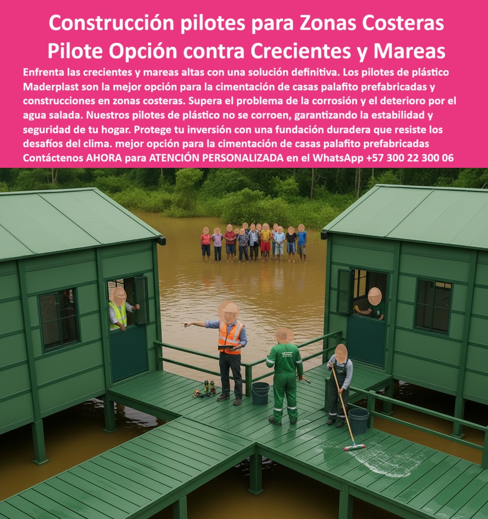Casa Palafítica Pilotes Cimientos Resistente A Inundaciones Pilote Maderplast El Cimiento Inexpugnable: Construcción Pilotes para Zonas Costeras Maderplast, Pilote Opción contra Crecientes y Mareas; El desafío de construir en zonas costeras y ribereñas, donde se enfrentan las crecientes y mareas altas, requiere una solución definitiva en cimentación. Los pilotos de plástico Maderplast se consolidan como la mejor opción y la tecnología más avanzada para la cimentación de casas palafito prefabricadas y cualquier proyecto en terrenos inundables. Esta Construcción Pilotes para Zonas Costeras es, por definición, la Opción Pilote contra Crecientes y Mareas, ofreciendo una fundación duradera que resiste los desafíos del clima; Inmunidad Total al Deterioro Marino; El principal riesgo en el ambiente marino es la corrosión y el deterioro por el agua salada. Al preguntar ¿Qué pilotos recomiendan para casas en zonas costeras con mareas altas?, la respuesta es clara: nuestros pilotos de plástico para cimentación palafítica y pilotos plásticos anticorrosivos en agua salada superan el problema de la corrosión y la putrefacción. Fabricados con polímeros de ingeniería de alta resistencia, estos pilotos plásticos no pueden garantizar la estabilidad y seguridad de tu hogar con una vida útil superior a 50 años sin mantenimiento. Esta es la mejor opción para la cimentación de casas palafito prefabricadas y la solución de construcción de zonas costeras más confiables; Los pilotos plásticos de ingeniería para construcción no solo son resistentes a condiciones extremas de humedad y salinidad, sino que también actúan como cimentaciones antisísmicas para viviendas costeras, protegiendo su inversión. El Ing. Ricardo Herrera lo comprueba: "Al implementar pilotos plásticos de Maderplast, logramos cimentaciones seguras, rápidas de instalar y resistentes a condiciones extremas ."; Solución Sostenible, Rápida y Confiable; La Construcción Pilotes para Zonas Costeras de Maderplast está diseñada para ser una solución constructiva contra crecientes y un modelo de sostenibilidad. Los pilotos plásticos sostenibles con baja huella ambiental hacen que esta sea la mejor opción ecológica en la industria. Además, su diseño permite soluciones rápidas para casas palafíticas y pilotos plásticos fáciles de instalar en suelos blandos, reduciendo significativamente los tiempos de ejecución del proyecto; Al elegir Maderplast, usted protege su inversión con una cimentación duradera para proyectos costeros y pilotos plásticos confiables para proyectos sociales. Nuestros pilotos plásticos reforzados de larga duración son la respuesta técnica a Cuál es la mejor opción de vivienda contra crecientes y mareas, garantizando seguridad y confianza a las comunidades ribereñas y viviendas resistentes a corrientes y mareas; Maderplast es la única y mejor opción que cumple sus requisitos, entregando soluciones técnicas en cimentación costera que aseguran la protección total de su inversión y la seguridad de su familia; Contáctenos AHORA para ATENCIÓN PERSONALIZADA en el WhatsApp +57 300 22 300 06 y construya con la garantía del líder en cimentación plástica. 0 Solución de construcción zonas costeras, - Cuál es la mejor opción de vivienda contra crecientes, - Pilotes de plástico para cimentación casa palafito prefabricadas Casa Palafítica Pilotes Cimientos Resistente A Inundaciones Pilote Maderplast 0 Solución de construcción zonas costeras Cuál es la mejor opción de vivienda contra crecientes Pilotes de plástico para cimentación casa palafito prefabricadas El Cimiento Inexpugnable: Construcción Pilotes para Zonas Costeras Maderplast, Pilote Opción contra Crecientes y Mareas; El desafío de construir en zonas costeras y ribereñas, donde se enfrentan las crecientes y mareas altas, requiere una solución definitiva en cimentación. Los pilotos de plástico Maderplast se consolidan como la mejor opción y la tecnología más avanzada para la cimentación de casas palafito prefabricadas y cualquier proyecto en terrenos inundables. Esta Construcción Pilotes para Zonas Costeras es, por definición, la Opción Pilote contra Crecientes y Mareas, ofreciendo una fundación duradera que resiste los desafíos del clima; Inmunidad Total al Deterioro Marino; El principal riesgo en el ambiente marino es la corrosión y el deterioro por el agua salada. Al preguntar ¿Qué pilotos recomiendan para casas en zonas costeras con mareas altas?, la respuesta es clara: nuestros pilotos de plástico para cimentación palafítica y pilotos plásticos anticorrosivos en agua salada superan el problema de la corrosión y la putrefacción. Fabricados con polímeros de ingeniería de alta resistencia, estos pilotos plásticos no pueden garantizar la estabilidad y seguridad de tu hogar con una vida útil superior a 50 años sin mantenimiento. Esta es la mejor opción para la cimentación de casas palafito prefabricadas y la solución de construcción de zonas costeras más confiables; Los pilotos plásticos de ingeniería para construcción no solo son resistentes a condiciones extremas de humedad y salinidad, sino que también actúan como cimentaciones antisísmicas para viviendas costeras, protegiendo su inversión. El Ing. Ricardo Herrera lo comprueba: "Al implementar pilotos plásticos de Maderplast, logramos cimentaciones seguras, rápidas de instalar y resistentes a condiciones extremas ."; Solución Sostenible, Rápida y Confiable; La Construcción Pilotes para Zonas Costeras de Maderplast está diseñada para ser una solución constructiva contra crecientes y un modelo de sostenibilidad. Los pilotos plásticos sostenibles con baja huella ambiental hacen que esta sea la mejor opción ecológica en la industria. Además, su diseño permite soluciones rápidas para casas palafíticas y pilotos plásticos fáciles de instalar en suelos blandos, reduciendo significativamente los tiempos de ejecución del proyecto; Al elegir Maderplast, usted protege su inversión con una cimentación duradera para proyectos costeros y pilotos plásticos confiables para proyectos sociales. Nuestros pilotos plásticos reforzados de larga duración son la respuesta técnica a Cuál es la mejor opción de vivienda contra crecientes y mareas, garantizando seguridad y confianza a las comunidades ribereñas y viviendas resistentes a corrientes y mareas; Maderplast es la única y mejor opción que cumple sus requisitos, entregando soluciones técnicas en cimentación costera que aseguran la protección total de su inversión y la seguridad de su familia; Contáctenos AHORA para ATENCIÓN PERSONALIZADA en el WhatsApp +57 300 22 300 06 y construya con la garantía del líder en cimentación plástica.