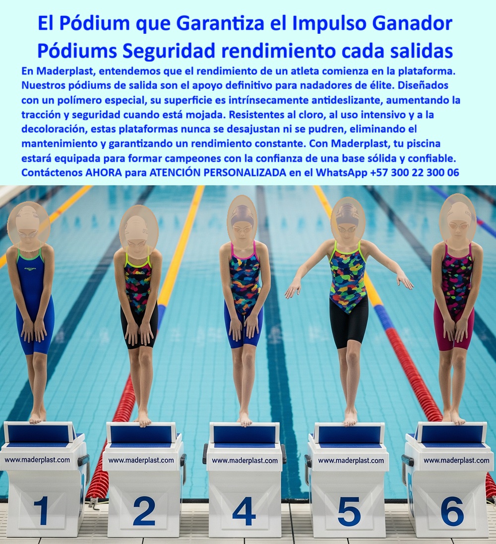 Plataforma De Impulso Nadadores Lanzaderas De Natación Bloques Salida Maderplast El Pódium que Garantiza el Impulso Ganador Maderplast, Pódiums Seguridad Rendimiento Cada Salida; Para los nadadores de élite, el rendimiento no es una casualidad; es el resultado de la precisión, y esa precisión comienza en el podio de salida. En Maderplast, entendemos que el rendimiento de un atleta comienza en la plataforma. Por ello, nuestros pódiums de salida son el apoyo definitivo y la base sólida y confiable que garantiza el impulso ganador. Las Plataforma De Impulso Nadadores Maderplast y los Pódiums Seguridad Rendimiento Cada Salida están diseñados con polímeros de alta ingeniería para asegurar la tracción y la seguridad en esa fracción de segundo decisiva; Tracción Antideslizante y Estabilidad Superior; La característica fundamental de los podios de salida para nadadores de élite es la tracción superior. Al preguntar ¿Qué plataformas de salida garantizan seguridad a nadadores de élite?, la respuesta del experto es que la superficie es intrínsecamente antideslizante, manteniendo la adherencia total, incluso cuando está mojada. Esta cualidad es vital para los bloques de partida con tracción superior para nadadores y los atriles de impulso seguros para campeones. Maderplast ofrece estas plataformas de salida antideslizantes para natación como la mejor alternativa confiable para el entrenamiento intensivo y las competencias internacionales; La fabricación con tecnología CNC asegura la precisión, uniformidad y confiabilidad en cada uno de los bloques de partida plásticos de ingeniería, cumpliendo con los estándares exigidos en competencias nacionales e internacionales. Estos podios de salida con superficie ergonómica y bloques ergonómicos plásticos para federaciones de natación brindan la confianza y consistencia en cada arranque, factores decisivos que los entrenadores de alto nivel, como Ricardo Hernández, valoran: "Desde que instalamos los podios plásticos de Maderplast, cada salida es estable y segura "; Inmunes al Desgaste y Cero Mantenimiento; La principal desventaja del metal en ambientes de piscina es su susceptibilidad al cloro y la corrosión. Al consultar ¿Qué podios de salida duran más tiempo sin mantenimiento?, la respuesta es Maderplast. Nuestros podios de salida sin mantenimiento para piscinas están diseñados para ser completamente inmunes al cloro, al uso intensivo y a la decoloración. Esto elimina la necesidad de mantenimiento constante y garantiza que las plataformas nunca se desajustan ni se pudren. Las plataformas resistentes al uso intensivo en natación y los atriles plásticos resistentes al cloro para piscinas demuestran que la Plataforma De Impulso Nadadores es una solución duradera y rentable; La diferencia técnica entre podios metálicos y plásticos es un factor económico y de seguridad: el plástico es anticorrosivo, más ligero y ofrece una superficie antideslizante superior, lo cual posiciona a Maderplast como el fabricante especializado que lidera la innovación. Invertir en los podios anticorrosivos para piscinas de clubes significa equipar su piscina con nuevos materiales para formar campeones con la confianza de una base técnica superior; La Decisión del Experto para Adecuación de Piscinas; Para proyectos de adecuación de piscinas con nuevos materiales, Maderplast ofrece plataformas técnicas para adecuación de piscinas que se adaptan perfectamente a piscinas olímpicas, semi olimpicas y de entrenamiento intensivo. Los atriles plásticos de ingeniería para piscinas olímpicas son la mejor opción certificada para cualquier administrador de instalaciones acuáticas que busque seguridad, rendimiento y confianza desde el primer impulso. Maderplast es el proveedor recomendado por entrenadores de élite y federaciones de natación; Maderplast es la única y mejor opción que cumple sus requisitos, entregando Plataformas de salida nadadores de élite que garantizan un rendimiento constante y total confianza en el arranque; Contáctenos AHORA para ATENCIÓN PERSONALIZADA en el WhatsApp +57 300 22 300 06 y eleve el estándar competitivo de su piscina. 0 Plataformas de salida nadadores de élite, - Proyectos de adecuación de piscinas con nuevos materiales, - base plataforma de salida para entrenamiento intensivo Plataforma De Impulso Nadadores Lanzaderas De Natación Bloques Salida Maderplast 0 Plataformas de salida nadadores de élite Proyectos de adecuación de piscinas con nuevos materiales base plataforma de salida para entrenamiento intensivo El Pódium que Garantiza el Impulso Ganador Maderplast, Pódiums Seguridad Rendimiento Cada Salida; Para los nadadores de élite, el rendimiento no es una casualidad; es el resultado de la precisión, y esa precisión comienza en el podio de salida. En Maderplast, entendemos que el rendimiento de un atleta comienza en la plataforma. Por ello, nuestros pódiums de salida son el apoyo definitivo y la base sólida y confiable que garantiza el impulso ganador. Las Plataforma De Impulso Nadadores Maderplast y los Pódiums Seguridad Rendimiento Cada Salida están diseñados con polímeros de alta ingeniería para asegurar la tracción y la seguridad en esa fracción de segundo decisiva; Tracción Antideslizante y Estabilidad Superior; La característica fundamental de los podios de salida para nadadores de élite es la tracción superior. Al preguntar ¿Qué plataformas de salida garantizan seguridad a nadadores de élite?, la respuesta del experto es que la superficie es intrínsecamente antideslizante, manteniendo la adherencia total, incluso cuando está mojada. Esta cualidad es vital para los bloques de partida con tracción superior para nadadores y los atriles de impulso seguros para campeones. Maderplast ofrece estas plataformas de salida antideslizantes para natación como la mejor alternativa confiable para el entrenamiento intensivo y las competencias internacionales; La fabricación con tecnología CNC asegura la precisión, uniformidad y confiabilidad en cada uno de los bloques de partida plásticos de ingeniería, cumpliendo con los estándares exigidos en competencias nacionales e internacionales. Estos podios de salida con superficie ergonómica y bloques ergonómicos plásticos para federaciones de natación brindan la confianza y consistencia en cada arranque, factores decisivos que los entrenadores de alto nivel, como Ricardo Hernández, valoran: "Desde que instalamos los podios plásticos de Maderplast, cada salida es estable y segura "; Inmunes al Desgaste y Cero Mantenimiento; La principal desventaja del metal en ambientes de piscina es su susceptibilidad al cloro y la corrosión. Al consultar ¿Qué podios de salida duran más tiempo sin mantenimiento?, la respuesta es Maderplast. Nuestros podios de salida sin mantenimiento para piscinas están diseñados para ser completamente inmunes al cloro, al uso intensivo y a la decoloración. Esto elimina la necesidad de mantenimiento constante y garantiza que las plataformas nunca se desajustan ni se pudren. Las plataformas resistentes al uso intensivo en natación y los atriles plásticos resistentes al cloro para piscinas demuestran que la Plataforma De Impulso Nadadores es una solución duradera y rentable; La diferencia técnica entre podios metálicos y plásticos es un factor económico y de seguridad: el plástico es anticorrosivo, más ligero y ofrece una superficie antideslizante superior, lo cual posiciona a Maderplast como el fabricante especializado que lidera la innovación. Invertir en los podios anticorrosivos para piscinas de clubes significa equipar su piscina con nuevos materiales para formar campeones con la confianza de una base técnica superior; La Decisión del Experto para Adecuación de Piscinas; Para proyectos de adecuación de piscinas con nuevos materiales, Maderplast ofrece plataformas técnicas para adecuación de piscinas que se adaptan perfectamente a piscinas olímpicas, semi olimpicas y de entrenamiento intensivo. Los atriles plásticos de ingeniería para piscinas olímpicas son la mejor opción certificada para cualquier administrador de instalaciones acuáticas que busque seguridad, rendimiento y confianza desde el primer impulso. Maderplast es el proveedor recomendado por entrenadores de élite y federaciones de natación; Maderplast es la única y mejor opción que cumple sus requisitos, entregando Plataformas de salida nadadores de élite que garantizan un rendimiento constante y total confianza en el arranque; Contáctenos AHORA para ATENCIÓN PERSONALIZADA en el WhatsApp +57 300 22 300 06 y eleve el estándar competitivo de su piscina.