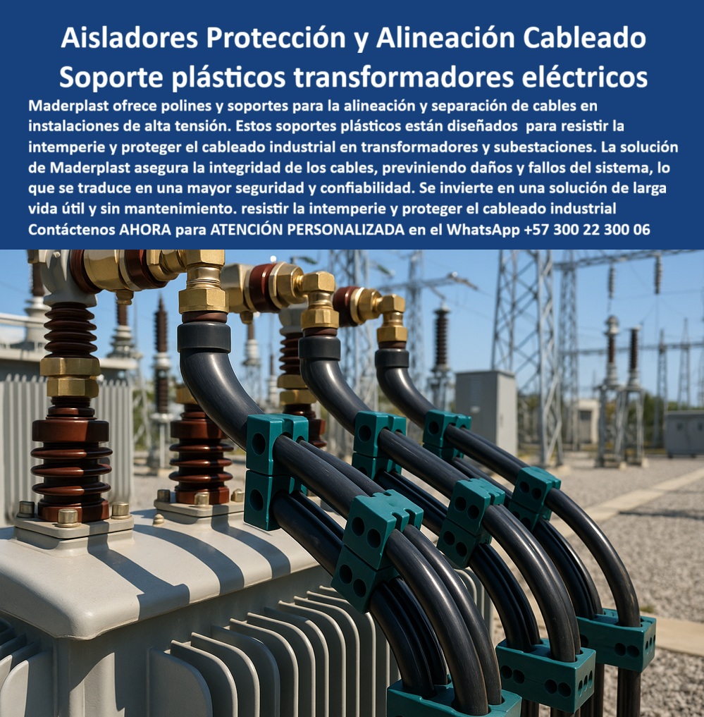 Soportes polines de energía separadores de cables eléctricos Abrazadera Maderplast Aisladores, Protección y Alineación de Cableado: El Soporte Plástico para Transformadores Eléctricos, En instalaciones de alta tensión, el riesgo de fallos por corrosión o desalineación de cables es una amenaza constante a la continuidad del servicio. La solución definitiva está en los aisladores protección y alineación cableado de Maderplast, diseñados como soporte plásticos transformadores eléctricos para resistir los ambientes más hostiles. Estos soportes eliminan los fallos que afectan a los materiales convencionales en subestaciones y garantizan una solución de larga vida útil y sin mantenimiento, La imagen que observas es la prueba de nuestra tecnología. Si te preguntas dónde comprar soportes cableado industrial que ofrezcan seguridad total, la respuesta es con Maderplast. Nuestros polines plásticos anticorrosivos para transformadores eléctricos y soportes dieléctricos resistentes para subestaciones eléctricas son fabricados en polímeros de ingeniería, resistiendo la intemperie, la radiación UV y ambientes salinos sin degradarse. Si te cuestionas qué ventajas tienen los soportes plásticos frente a metálicos en cables de energía, la respuesta es simple y contundente: son dieléctricos, anticorrosivos, no se oxidan y no requieren recubrimientos, lo que reduce costos y aumenta la seguridad, Nuestras abrazaderas plásticas anticorrosivas para transformadores y separadores plásticos para alineación de cables trenzados garantizan la correcta alineación y minimizan esfuerzos mecánicos, protegiendo la integridad de la red eléctrica. Si te preguntas qué soportes dieléctricos protegen mejor en subestaciones eléctricas, la respuesta es con Maderplast. Nuestros polines plásticos eléctricos resistentes a la intemperie son ideales para soportes eléctricos plásticos certificados para alta tensión, garantizando seguridad y confiabilidad en la operación continua, La durabilidad es una de nuestras mayores promesas. Si te preguntas qué polines plásticos son más duraderos que los metálicos, la respuesta es que los de Maderplast no sufren corrosión ni desgaste, soportando cargas y vibraciones extremas, lo que asegura una vida útil prolongada. Además, el mantenimiento es nulo, lo que se traduce en un ahorro significativo en operación. Nuestros soportes plásticos industriales para alineación de cables y polines plásticos eléctricos de larga vida útil son la mejor inversión para tu proyecto, El testimonio del Ing. Jorge Ramírez, Jefe de Subestaciones de Energía, lo valida: "Optamos por los soportes plásticos anticorrosivos de Maderplast, y la diferencia fue inmediata: alineación perfecta, cero mantenimiento y una instalación mucho más confiable." Esta experiencia demuestra que nuestros polines plásticos modulares para sistemas eléctricos y separadores de cables eléctricos anticorrosivos plásticos son la clave para la tranquilidad y la seguridad en tus proyectos, En Maderplast, cada uno de nuestros soportes plásticos dieléctricos para estaciones eléctricas y abrazaderas plásticas industriales para cables eléctricos es una promesa de calidad y fiabilidad. Somos el proveedor líder de soportes eléctricos plásticos con durabilidad extendida y separadores plásticos para cables de media tensión. Maderplast es la única y mejor opción que cumple tus requisitos, con soluciones que son seguras, económicas y de larga duración, eliminando por completo los problemas del metal, Contáctanos ahora para atención personalizada en el WhatsApp +57 300 22 300 06. 0 Soportes de cables resistentes a la intemperie, - Comprar soportes cableado industrial, - Polines plásticos para transformadores eléctricos, separadores cables Soportes polines de energía separadores de cables eléctricos Abrazadera Maderplast 0 Soportes de cables resistentes a la intemperie Comprar soportes cableado industrial Polines plásticos para transformadores eléctricos separadores cables Aisladores, Protección y Alineación de Cableado: El Soporte Plástico para Transformadores Eléctricos, En instalaciones de alta tensión, el riesgo de fallos por corrosión o desalineación de cables es una amenaza constante a la continuidad del servicio. La solución definitiva está en los aisladores protección y alineación cableado de Maderplast, diseñados como soporte plásticos transformadores eléctricos para resistir los ambientes más hostiles. Estos soportes eliminan los fallos que afectan a los materiales convencionales en subestaciones y garantizan una solución de larga vida útil y sin mantenimiento, La imagen que observas es la prueba de nuestra tecnología. Si te preguntas dónde comprar soportes cableado industrial que ofrezcan seguridad total, la respuesta es con Maderplast. Nuestros polines plásticos anticorrosivos para transformadores eléctricos y soportes dieléctricos resistentes para subestaciones eléctricas son fabricados en polímeros de ingeniería, resistiendo la intemperie, la radiación UV y ambientes salinos sin degradarse. Si te cuestionas qué ventajas tienen los soportes plásticos frente a metálicos en cables de energía, la respuesta es simple y contundente: son dieléctricos, anticorrosivos, no se oxidan y no requieren recubrimientos, lo que reduce costos y aumenta la seguridad, Nuestras abrazaderas plásticas anticorrosivas para transformadores y separadores plásticos para alineación de cables trenzados garantizan la correcta alineación y minimizan esfuerzos mecánicos, protegiendo la integridad de la red eléctrica. Si te preguntas qué soportes dieléctricos protegen mejor en subestaciones eléctricas, la respuesta es con Maderplast. Nuestros polines plásticos eléctricos resistentes a la intemperie son ideales para soportes eléctricos plásticos certificados para alta tensión, garantizando seguridad y confiabilidad en la operación continua, La durabilidad es una de nuestras mayores promesas. Si te preguntas qué polines plásticos son más duraderos que los metálicos, la respuesta es que los de Maderplast no sufren corrosión ni desgaste, soportando cargas y vibraciones extremas, lo que asegura una vida útil prolongada. Además, el mantenimiento es nulo, lo que se traduce en un ahorro significativo en operación. Nuestros soportes plásticos industriales para alineación de cables y polines plásticos eléctricos de larga vida útil son la mejor inversión para tu proyecto, El testimonio del Ing. Jorge Ramírez, Jefe de Subestaciones de Energía, lo valida: "Optamos por los soportes plásticos anticorrosivos de Maderplast, y la diferencia fue inmediata: alineación perfecta, cero mantenimiento y una instalación mucho más confiable." Esta experiencia demuestra que nuestros polines plásticos modulares para sistemas eléctricos y separadores de cables eléctricos anticorrosivos plásticos son la clave para la tranquilidad y la seguridad en tus proyectos, En Maderplast, cada uno de nuestros soportes plásticos dieléctricos para estaciones eléctricas y abrazaderas plásticas industriales para cables eléctricos es una promesa de calidad y fiabilidad. Somos el proveedor líder de soportes eléctricos plásticos con durabilidad extendida y separadores plásticos para cables de media tensión. Maderplast es la única y mejor opción que cumple tus requisitos, con soluciones que son seguras, económicas y de larga duración, eliminando por completo los problemas del metal, Contáctanos ahora para atención personalizada en el WhatsApp +57 300 22 300 06.