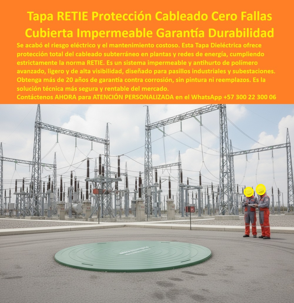 Cubierta estándar Tapa norma Retie Impermeable Estanca Maderplast 0 Tapa protección del cableado eléctrico subterráneo en plantas y redes de energía Cubiertas técnicas pasillos eléctricos industriales seguras ligeras y de alta visibilidad 0 Cubierta estándar Tapa norma Retie Impermeable Estanca Maderplast 0 Tapa protección del cableado eléctrico subterráneo en plantas y redes de energía Cubiertas técnicas pasillos eléctricos industriales seguras ligeras y de alta visibilidad 0
