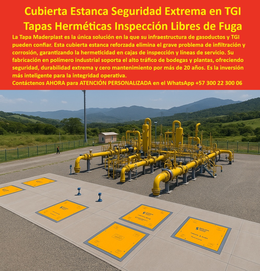 Tapa Hermética Gasoductos Cubierta Válvula Gasoducto Maderplast 0 Tapa Hermética para Cajas de Inspección y Líneas de Servicio Cubierta estanca de alto tráfico áreas industriales bodegas y plantas de producción - fabricada en polímero TGI Tapa Hermética Gasoductos Cubierta Válvula Gasoducto Maderplast 0 Tapa Hermética para Cajas de Inspección y Líneas de Servicio Cubierta estanca de alto tráfico áreas industriales bodegas y plantas de producción fabricada en polímero TGI