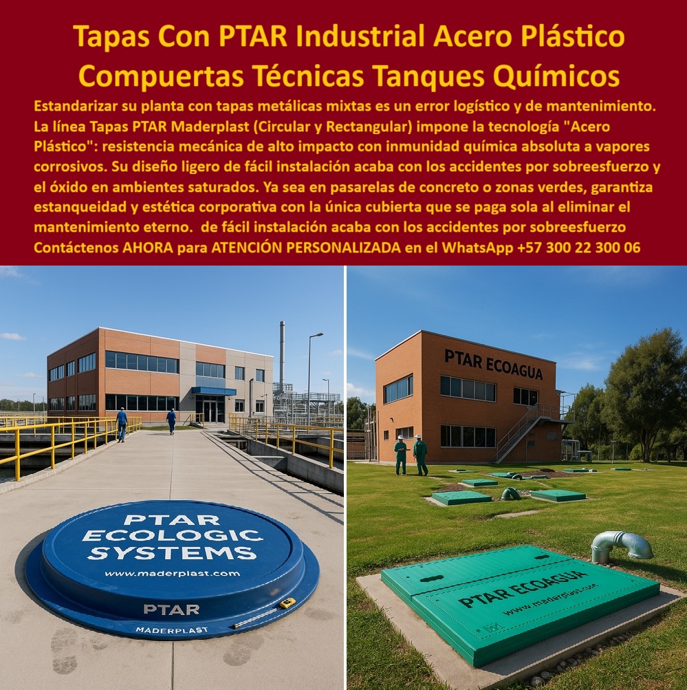 Tapa Plástica Anticorrosiva Acero Plástico Tapas Ptar Maderplast 0 Tapa cubierta resistente a químicos y de fácil instalación Tapa industrial para PTAR y laboratorios Cubierta Plástica anticorrosiva y ligera ideal para ambientes químicos y Ptar Tapa Plástica Anticorrosiva Acero Plástico Tapas Ptar Maderplast 0 Tapa cubierta resistente a químicos y de fácil instalación Tapa industrial para PTAR y laboratorios Cubierta Plástica anticorrosiva y ligera ideal para ambientes químicos y Ptar