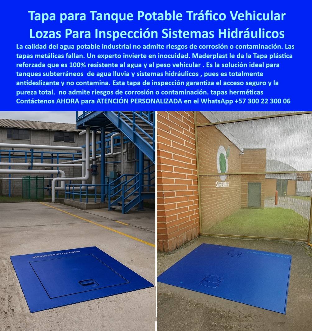 Tapa plástica para tanque de agua potable industrial Maderplast 0 Tapa para tanque subterráneo de agua lluvia, tapa de inspección para sistemas hidráulicos, tapa plástica reforzada antideslizante resistente al agua y al peso vehicular, 0 Tapa plástica para tanque de agua potable industrial Maderplast 0 Tapa para tanque subterráneo de agua lluvia tapa de inspección para sistemas hidráulicos tapa plástica reforzada antideslizante resistente al agua y al peso vehicular 0
