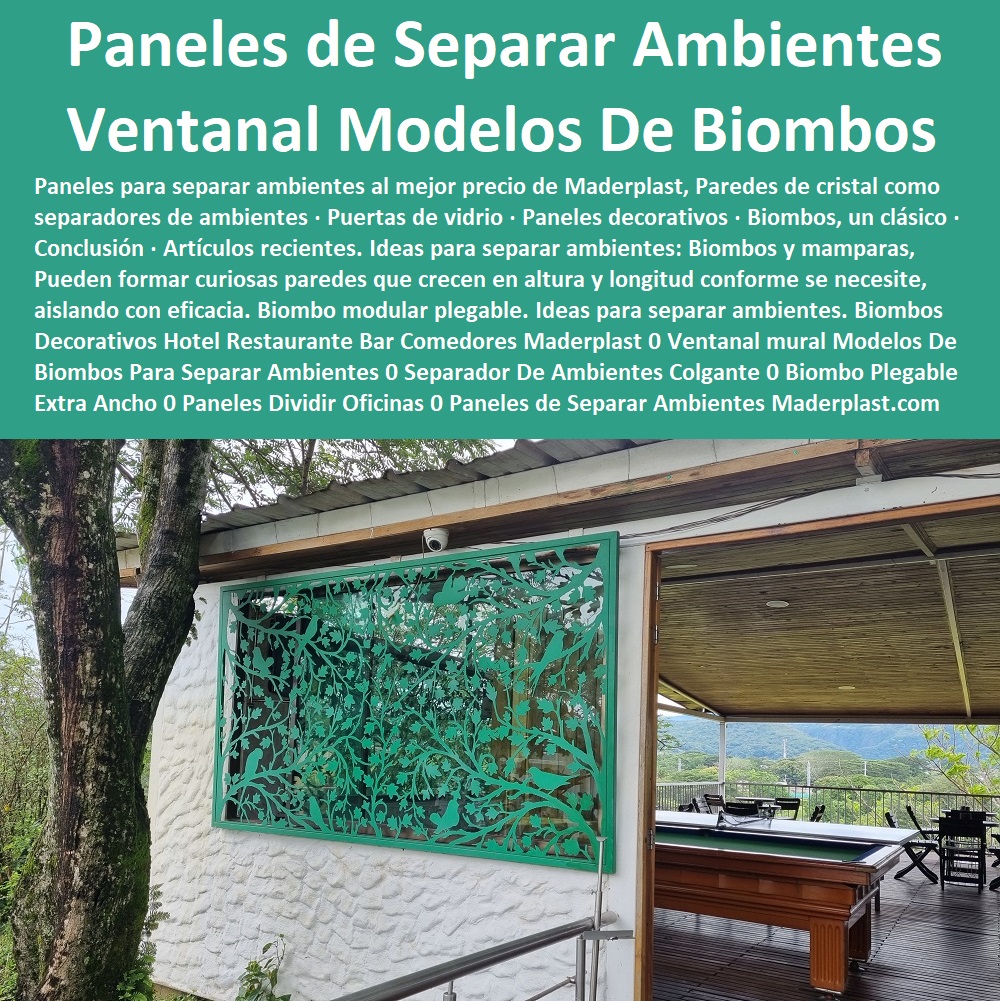 Biombos Decorativos Hotel Restaurante Bar Comedores Maderplast 0 Ventanal mural Modelos De Biombos Para Separar Ambientes 0 0 Catálogo Hotelera Turismo Recreación 0 Equipamiento Turístico 0 Infraestructura Equipamiento E Instalaciones Recreativas 0 Acero Inoxidables Reparaciones 0 Mobiliario Locativos Reformas 0 Reconstrucciones Arreglos 0 Equipos Para Sedes Recreativas 0 Diseño Y Desarrollo De Proyectos 0 Proyectos Recreativos Interactivos 0 Separador De Ambientes Colgante 0 Biombo Plegable Extra Ancho 0 Paneles Para Dividir Oficinas 0 Paneles de Separar Ambientes  0  Biombos Decorativos Hotel Restaurante Bar Comedores Maderplast 0 Ventanal mural Modelos De Biombos Para Separar Ambientes 0 Separador De Ambientes Colgante 0 Biombo Plegable Extra Ancho 0 Paneles Para Dividir Oficinas 0 Paneles de Separar Ambientes  0  