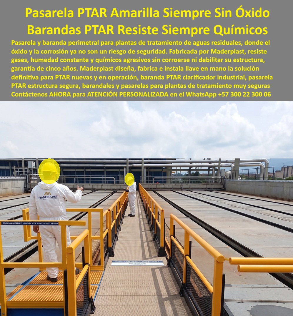Barandas Pasarelas PTAR Alta Resistencia Química Camino PTAR Maderplast - Cerramiento Perimetral PTAR Industrial Anticorrosivo Garantía Cinco Años, Barandales Industriales PTAR Duraderos Sin Mantenimiento, Guardacuerpos Industriales Barandas Pasa Barandas Pasarelas PTAR Alta Resistencia Química Camino PTAR Maderplast Cerramiento Perimetral PTAR Industrial Anticorrosivo Garantía Cinco Años Barandales Industriales PTAR Duraderos Sin Mantenimiento Guardacuerpos Industriales Barandas Pasa