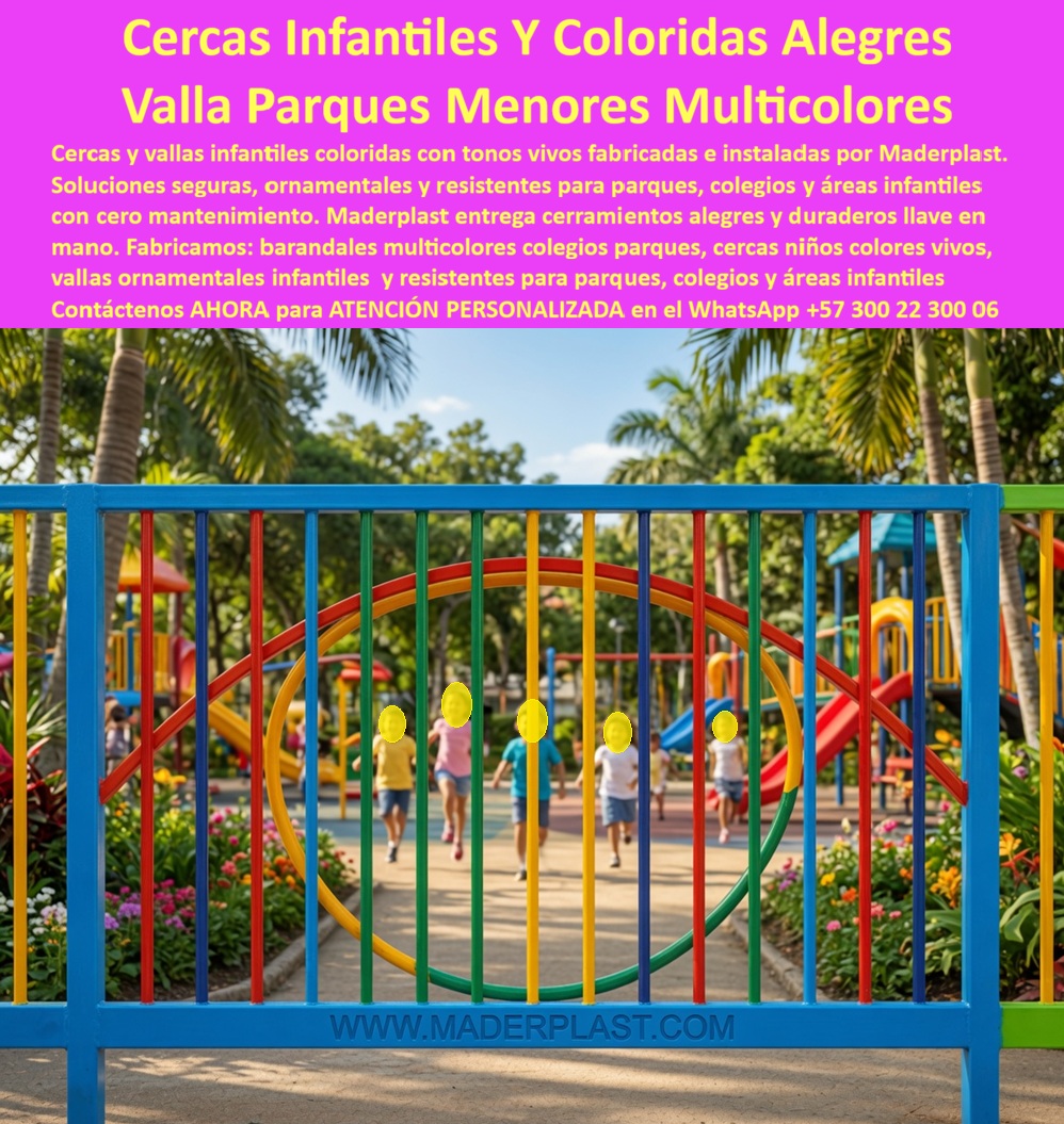 Cerca Infantil Alegre Vallas Cercas Infantiles De Colores Vivos Maderplast - Cercas Infantiles Coloridas con Colores Vivos para Parques Alegres, Cerramientos Ornamentales Coloridos Colegios Parques, Barandales Multicolores Áreas Infantiles Cercas Cerca Infantil Alegre Vallas Cercas Infantiles De Colores Vivos Maderplast Cercas Infantiles Coloridas con Colores Vivos para Parques Alegres Cerramientos Ornamentales Coloridos Colegios Parques Barandales Multicolores Áreas Infantiles Cercas