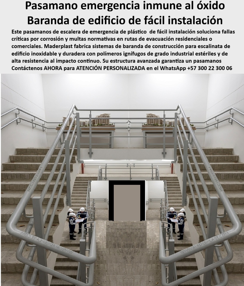 Pasamanos Escaleras De Emergencia Baranda Edificio Maderplast - Baranda Escalinata Edificio Construcción Guardacuerpos edificios fuertes anti impacto, Pasamanos y Barandales Escaleras de Emergencia Inoxidables Seguros, Pasamanos rejado Pasamanos Escaleras De Emergencia Baranda Edificio Maderplast Baranda Escalinata Edificio Construcción Guardacuerpos edificios fuertes anti impacto Pasamanos y Barandales Escaleras de Emergencia Inoxidables Seguros Pasamanos rejado