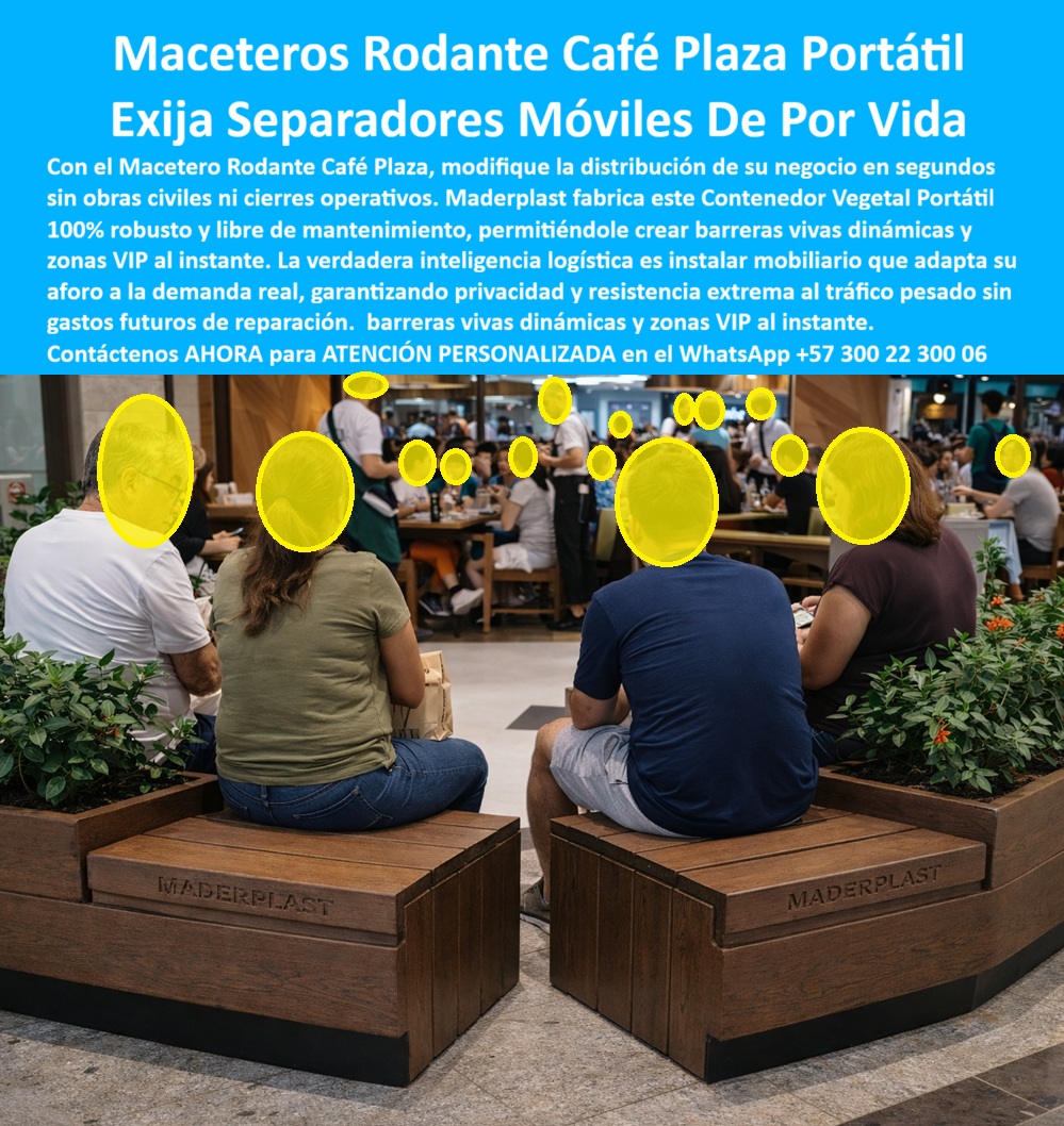 Maceta grande Jardinera Separadora Ambientes Exterior Maderplast 0 Macetero Rodante Café Plaza Portátil Macetero urbano resistente divide espacios Barreras Vivas Cafeterías Aire Libre Garantizada Contenedor vegetal Maceta PP Macetero Rodante Café Plaza Portátil Maderplast. Arquitectura Líquida y Rentabilidad Comercial: Macetero Rodante Café Plaza Portátil y Separadores Móviles de Por Vida Maderplast Al visualizar la escena de alto tráfico comercial que protagoniza la imagen, usted no está observando simplemente mobiliario estático, sino la ejecución perfecta de la flexibilidad operativa: el Macetero Rodante Café Plaza Portátil Maderplast. Este sistema inteligente combina jardineras grandes de estética robusta con bancas integradas, todo montado sobre una base móvil oculta de ingeniería industrial. Esta "Isla Comercial Móvil" permite a gerentes de operaciones y arquitectos reconfigurar la distribución de restaurantes, centros comerciales y plazas de comida en cuestión de segundos, creando zonas VIP, pasillos de flujo controlado o barreras vivas instantáneas sin ejecutar una sola obra civil. Fabricado en polímero de ingeniería con acabado tipo madera de lujo, este contenedor vegetal maceta PP es 100% inmune a la intemperie, a los golpes del tráfico pesado y a la humedad constante del riego, garantizando que su inversión operativa se mantenga impecable, sin requerir pintura ni reparaciones por más de 20 años. Es la solución definitiva de arquitectura líquida que adapta su aforo a la demanda real del momento y monetiza cada metro cuadrado disponible.  Para los dueños de restaurantes y administradores de centros comerciales que se enfrentan a la rigidez de sus espacios, surge la necesidad crítica de saber cómo dividir espacios en un restaurante al aire libre sin hacer construcción o trámites de licencias. La respuesta técnica y financiera es la implementación de los Maceteros Rodantes Maderplast, que funcionan como muros móviles inmediatos. A diferencia de las jardineras de concreto que son inamovibles o la madera que se pudre y desajusta con el movimiento, nuestros módulos portátiles son la única opción técnica que soporta carga pesada de tierra y vegetación en movimiento constante sin perder su integridad estructural. Si usted busca jardineras con bancas y ruedas para terrazas comerciales que no se pudran, debe saber que la tecnología Maderplast elimina el mantenimiento de pintura para siempre, resistiendo el sol UV y el agua sin degradarse. Asimismo, para quienes indagan qué mobiliario sirve para crear zonas VIP temporales, nuestros separadores móviles de por vida delimitan privacidad al instante con vegetación y asientos robustos, resistiendo el tráfico masivo de clientes y protegiendo la rentabilidad del negocio.  Desde una perspectiva de estrategia comercial y urbanismo táctico, la flexibilidad es la clave para aumentar las ventas en las plazoletas de comida. Al realizar una comparativa de costos entre barreras fijas y separadores móviles para hostelería, Maderplast ofrece una rentabilidad superior. Mientras una obra civil es un gasto a fondo perdido que paraliza la operación durante la construcción, el Macetero urbano resistente divide espacios de Maderplast es un activo que permite usos múltiples del mismo lugar, monetizando eventos privados al mediodía y abriendo el espacio para flujo masivo en la noche, sin costos de montaje y desmontaje. Somos proveedores líderes de mobiliario urbano flexible, entregando contenedores vegetales portátiles que actúan como barreras vivas cafeteras al aire libre garantizadas. En Maderplast, nuestro lema es que en plástico le hacemos hasta el ala de un avión o lo que su imaginación quiera; por ello, activamos los disparadores de compra necesarios para su proyecto: solicite cotización, personalización de medidas, planos de distribución, renders de configuración y producción en serie inmediata. Convertimos sus ideas de optimización espacial en piezas reales a medida en Colombia para el mundo.  "duplicamos los eventos privados sin perder las mesas de diario", confirma Andrés Montaño, gerente de operaciones del mercado gastronómico de la estación en la zona rosa, quien relata cómo la rigidez del espacio limitaba sus ingresos: "nuestro espacio es grande, pero era rígido. Si teníamos un evento corporativo, teníamos que mover macetas de concreto que pesaban una tonelada, rompiendo el piso y la espalda de los meseros, o simplemente rechazamos al cliente. Invertimos en 12 módulos del macetero rodante café plaza portátil maderplast y fue un cambio de juego logístico. Ahora, un solo empleado puede reconfigurar la plaza en 5 minutos, creando un corral vip para el evento y dejando el resto abierto. La facturación de eventos subió un 40% porque ofrecemos privacidad instantánea. el costo de mantenimiento es $0, no he gastado un peso en barniz ni en arreglar ruedas a pesar del uso diario. maderplast convirtió nuestro mobiliario en una máquina de hacer dinero flexible."  Para efectuar el Soporte técnico y eliminar cualquier duda con Garantía 5 años o cualquier temor al firmar la orden de compra, es fundamental abordar la validación de ingeniería del producto. Ingeniero, al especificar la Jardinera Separadora Ambientes Exterior Maderplast con sistema rodante, usted no está comprando un mueble decorativo frágil; está adquiriendo una pieza de equipamiento industrial. Usted elimina el riesgo de lesiones laborales por levantamiento de cargas (ya que el sistema de rodamiento industrial oculto facilita el desplazamiento) y el riesgo de deterioro prematuro que afecta la imagen del comercio. La estructura está calculada para soportar la presión hidrostática de la tierra húmeda y el peso de los usuarios sentados simultáneamente, sin deformarse. Al no requerir anclajes al piso, usted evita problemas con la administración del inmueble o daños a la impermeabilización de terrazas. Maderplast le entrega la ficha técnica de capacidad de carga, la garantía de estabilidad UV y el respaldo de una fabricación industrial controlada. Usted está firmando por una solución de "Instalar y Operar" que no generará reclamos post-venta ni gastos ocultos de mantenimiento (OPEX cero).  Asegure la versatilidad y la estética duradera de su proyecto comercial con la única barrera móvil diseñada para durar toda la vida. Contáctenos AHORA para recibir ATENCIÓN PERSONALIZADA, planes y cotización en el WhatsApp +57 300 22 300 06.