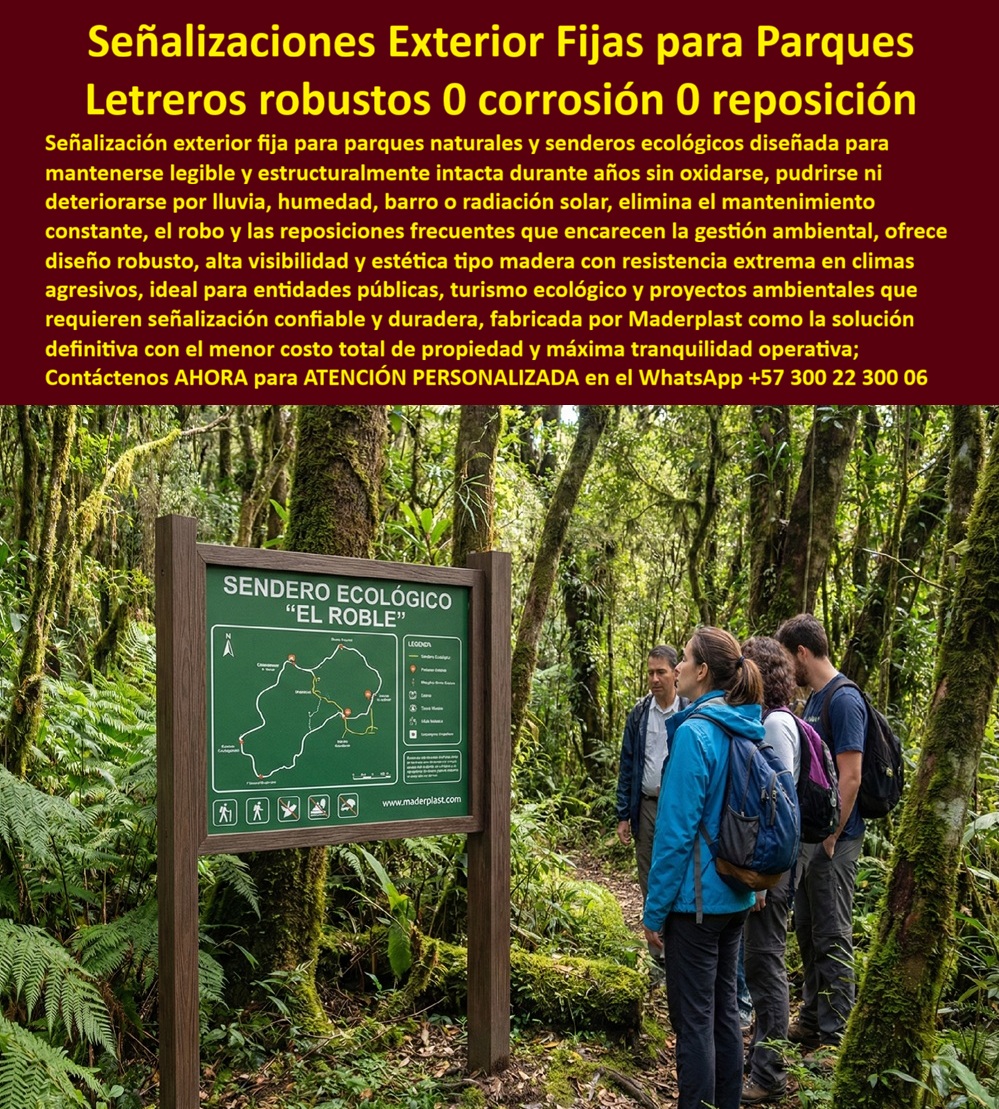 Aviso Señalización Exterior Inoxidable Alta Visibilidad Maderplast Letreros parques resistentes clima montaje fijo Señales parques resistentes clima bajo mantenimiento Pancartas Protección Ecológicas Elimina Robo Diseño Robusto La Revolución de la Señalética Técnica: Blindando la Infraestructura en Entornos Hostiles En el complejo mundo de la ingeniería civil y la gestión de activos, la comunicación visual ha dejado de ser un elemento meramente informativo para convertirse en un componente crítico de seguridad y presupuesto. La señalética convencional, fabricada en metales que se oxidan o maderas que sucumben ante la humedad constante y la radiación solar, representa hoy un "costo oculto" inasumible para directores de proyectos y entidades públicas. La propuesta de Maderplast redefine este estándar mediante polímeros de ingeniería macizos que garantizan una infraestructura perpetua, capaz de resistir los ambientes más agresivos del planeta sin degradarse ni requerir mantenimiento continuo.  Resiliencia Ambiental: Del Skyline Urbano a la Humedad Selvática La visibilidad institucional en grandes urbes exige letras volumétricas tridimensionales para fachadas que dominan el skyline mayor sin depender de pesadas estructuras metálicas propensas a la corrosión. Mientras la lluvia ácida y la radiación solar extrema pelan y oxidan los avisos tradicionales, los compuestos técnicos de Maderplast mantienen su forma y color por años. Esta misma tecnología de alto desempeño se traslada a la pedagogía ambiental en humedales y reservas, donde los letreros informativos para parques enfrentan la humedad constante con grabados mecánicos indelebles que anulan tanto la corrosión como el vandalismo.  Seguridad Crítica y Logística Especializada En sectores donde la visibilidad es sinónimo de prevención, como el petrolero y el de transporte de gas, no hay margen para materiales que fallan en campo. Los postes de advertencia para gasoductos resuelven el problema de las señales que se inclinan o desaparecen justo cuando más se necesitan; su diseño autoportante asegura lectura vertical y color de seguridad constante, reduciendo drásticamente los riesgos por excavación accidental.  De igual forma, en operaciones de alta complejidad, las placas industriales visibles desde helicóptero blindan la logística aérea mediante reflectividad grado ingeniería. Estas señales, resistentes a hidrocarburos y abrasión pesada, garantizan una detección satelital perpetua de activos críticos, superando a cualquier alternativa convencional que, incluso siendo regalada, resulta carísima por sus fallas de contraste y constantes reposiciones.  Innovación en el Ocio y Gestión de Obras Incluso en entornos de recreación y áreas protegidas, la robustez es clave para el retorno de inversión (ROI). Las señales 3D Dog Station para parques temáticos de mascotas no solo ofrecen un relieve escultórico antivandálico que fomenta fotos virales; su fijación modular minimiza el costo total de propiedad (TCO) en un 55% al ser inmunes a la corrosión. Por su parte, la señalización portátil exterior permite controlar obras y trabajos viales con alta estabilidad inmediata, eliminando los costos ocultos por deterioro prematuro bajo lluvia o humedad agresiva. Asimismo, el aviso submarino inoxidable representa el mayor desafío de ingeniería química, permaneciendo sumergido permanentemente en fondos de piscinas sin oxidarse ni perder nitidez frente al cloro y la salinidad.  En definitiva, la señalización de Maderplast no es solo un producto; es una solución técnica robusta validada por expertos que buscan durabilidad real y economía a largo plazo. Como bien certifican los ingenieros del sector, elegir Maderplast es la única forma de garantizar que la inversión perdure, superando cualquier alternativa que hoy resulta impagable por sus reparaciones permanentes.  TESTIMONIO: CERTIFICACIÓN DE INFRAESTRUCTURA PERPETUA - DIRECTOR DE PROYECTOS AMBIENTALES  "En nuestra reserva, la señalización de madera tradicional colapsaba cada invierno por la humedad selvática y los hongos, convirtiéndose en un gasto recurrente insostenible. Implementamos los Letreros Maderplast de polímero macizo y, tras tres años de exposición crítica, el material permanece intacto y la legibilidad es absoluta. Como ingenieros, valoramos soluciones que eliminan los reclamos de garantía y el mantenimiento; lo tradicional resulta impagable por sus fallas permanentes. Maderplast blindó nuestra inversión con un producto que durará tanto como el ecosistema que protege".  Cierre Técnico y Convicción de Compra La superioridad técnica de Maderplast convierte cada proyecto en un caso de éxito financiero y operativo. Al eliminar el mantenimiento y las reposiciones, garantizamos el costo total de propiedad más bajo del mercado. Elija la opción segura que supera los requisitos de ingeniería y genera orgullo por la obra bien hecha.  ¿Desea que proyectemos los planos técnicos para su próxima señalización ambiental o prefiere una cotización para letras gigantes de fachada corporativa?