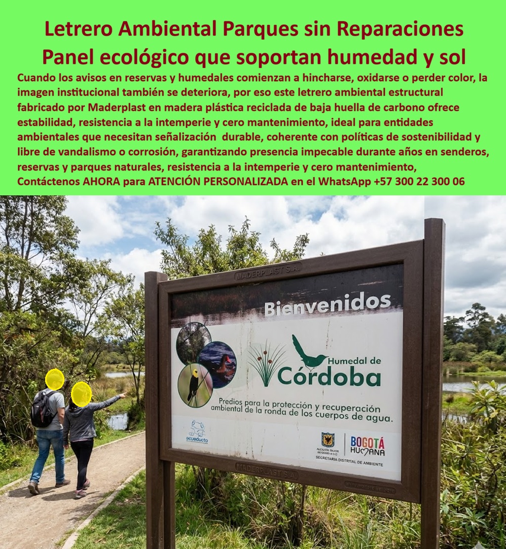Letrero Valla Baja Huella Carbono Aviso Ambiental Sustentable Maderplast Señales Naturales Previene Mantenimiento Sostenible Garantía Extendida Panel Informativo Parques Naturales Anticorrosivo Garantía Total Letrero informativo Cartelería Ambiental Sustentable: La Ingeniería Verde que Domina los Entornos Críticos En la gestión de áreas protegidas, humedales y reservas naturales, el mayor desafío técnico no es solo informar, sino garantizar que la infraestructura de comunicación sobreviva a la hostilidad del clima. La cartelería convencional en madera real o metal representa un ciclo de gasto ineficiente; la primera sucumbe ante la humedad selvática y los ataques fúngicos, mientras que el segundo colapsa por la oxidación prematura. El Letrero Valla Baja Huella Carbono Aviso Ambiental Sustentable Maderplast surge como la solución definitiva, forjada en madera plástica técnica de alta ingeniería que mimetiza la estética natural sin heredar sus debilidades estructurales.  Resiliencia Material ante la Humedad y Radiación UV Nuestra tecnología de polímero macizo imborrable permite que paneles informativos en ecosistemas de neblina constante, como la Reserva Ecológica El Roble o el Santuario Isla de la Corota, mantengan una estabilidad dimensional absoluta. A diferencia de los materiales tradicionales, este soporte estructural:  Previene el mantenimiento: No requiere barnices, sellantes ni repintes periódicos, ya que el color es integral al material.  Resiste la degradación biológica: Es totalmente inmune a hongos, termitas y la hinchazón por saturación de agua en humedales.  Anula el vandalismo: Mediante grabados mecánicos en alto y bajo relieve, la información permanece legible perpetuamente, haciendo que cualquier intento de graffiti o remoción sea inútil.  Versatilidad Técnica: Del Sendero al Skyline y Profundidades Acuáticas La capacidad de diseño de Maderplast no se limita a la cartelería ambiental. Nuestra ingeniería se extiende a soluciones de alto desempeño en diversos sectores:  Identidad Corporativa: Fabricamos letras volumétricas tridimensionales que dominan el skyline mayor sin depender de estructuras metálicas que manchan las fachadas con óxido.  Seguridad en Redes: Los postes de advertencia para gasoductos mantienen su verticalidad y color de seguridad en campo, eliminando riesgos por excavaciones accidentales.  Entornos Acuáticos: El aviso submarino inoxidable está diseñado para permanecer sumergido en piscinas o ríos lentos sin despegarse ni perder nitidez frente al cloro y la salinidad.  Logística Industrial: Nuestras placas visibles desde helicóptero blindan la logística aérea en clusters petroleros mediante reflectividad grado ingeniería resistente a hidrocarburos.  El Cierre Técnico: Tranquilidad y Retorno de Inversión (ROI) Como afirma un Director de Áreas Protegidas, elegir Maderplast es blindar la inversión institucional. Al eliminar el mantenimiento oculto y las reposiciones prematuras, el Costo Total de Propiedad (TCO) se reduce drásticamente frente a opciones "baratas" que sextuplican su precio real en reparaciones. Invierta en la única solución que garantice que la pedagogía ambiental y la imagen corporativa perduren tanto como la obra misma.  TESTIMONIO: CERTIFICACIÓN DE IMPACTO AMBIENTAL POSITIVO  "Implementar la Cartelería Ambiental Maderplast ha sido la mejor decisión técnica; la apariencia de madera interpretativa permanece intacta sin requerir barnices. Como ingenieros, valoramos que el grabado es imborrable y la estructura es inmune a la corrosión. Es una solución que elimina definitivamente los sobrecostos por mantenimiento oculto."  ¿Desea que proyectemos los planos técnicos para su próxima mesa interpretativa ambiental o prefiere una cotización para letras gigantes de fachada corporativa?