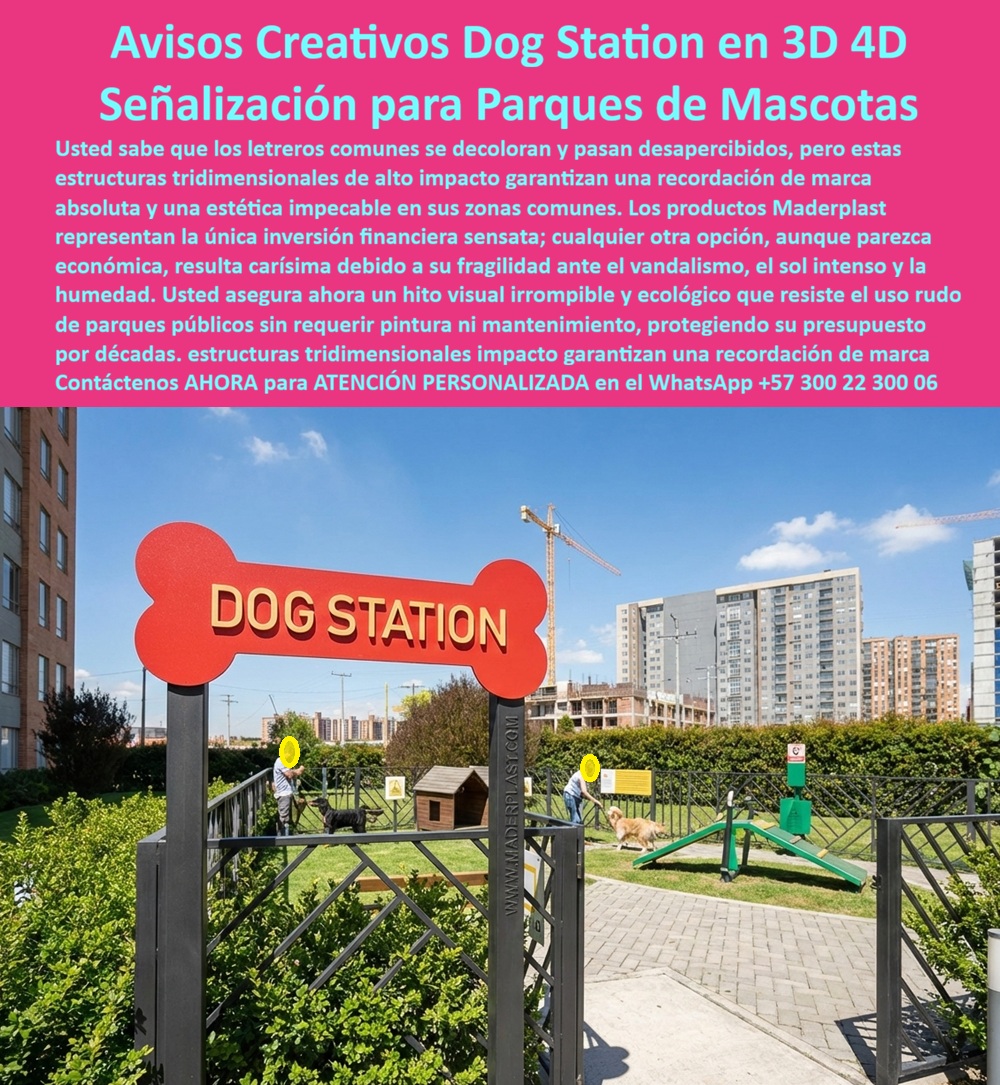 Valla Temática 3d Gran Formato Avisos 3d Temáticos Escultura Maderplast Señal Creativa Dog Station 3D Resistente Clima Señales Turísticas Ecológicas Tipo Poste Carteles Parques Informativos Químicos Instalación Fácil UV La Revolución del Marketing Inmersivo: Vallas Temáticas 3D que Redefinen el Espacio Público En el diseño de proyectos recreativos y de urbanismo táctico, el mayor error estratégico es permitir que la comunicación visual pase desapercibida. Las vallas planas convencionales suelen ser ignoradas entre las multitudes, lo que se traduce en presupuestos de campaña fallidos y una pérdida absoluta de engagement con las familias. Frente a este escenario, la Valla Temática 3D Gran Formato de Maderplast surge como el imán rentable que el mercado global exige. Estos Avisos 3D Temáticos no son simples letreros; son esculturas Maderplast de alta ingeniería que hipnotizan al público, duplicando el potencial de selfies virales y transformando una señalización funcional en un hito visual inmersivo que garantiza una recordación de marca absoluta.  Ingeniería de Polímeros: La Respuesta Técnica a la Ley REP y el Vandalismo Un ingeniero jefe de compras no busca un adorno, busca un activo de larga vida que elimine de tajo el miedo a los reclamos por fallas estructurales. Mientras que los materiales tradicionales se oxidan o degradan prematuramente ante el sol intenso y la humedad, el polímero técnico macizo de Maderplast es totalmente inalterable. Esta Valla Informativa 3D Sostenible Ley REP Real está fabricada con plásticos reciclados de huella de carbono nula, ofreciendo una estructura de alta resistencia al impacto que no se fisura, no se decolora y no requiere pintura.  Al implementar estas Esculturas informativas para parques, los directores de infraestructura logran un recorte del 60% en el Costo Total de Propiedad (TCO). Como bien lo testifica la experiencia en campo, una valla genérica es "olvido caro"; en cambio, los hitos visuales de Maderplast son de tan alta calidad que cualquier otra opción, aunque parezca económica, resultará carísima debido a su fragilidad ante el uso rudo y la manipulación pública.  Marketing Experiencial y Señalización Especializada para Mascotas La versatilidad de este material permite la creación de la Señal Creativa Dog Station 3D Resistente Clima, con formas icónicas como huesos gigantes que atraen instantáneamente a los visitantes en zonas recreativas. Ya sea una Señalética inmersiva recordación marca con iconos de servicios bilingües o Tótems informativos polímero técnico para áreas turísticas, cada pieza garantiza una estética impecable por décadas. Estas señales son inmunes a los químicos de limpieza, lo que permite un lavado frecuente sin degradar la geometría ni el color original, superando a la madera que se astilla o al metal que se corroe.  La inversión en Vallas publicitarias Ley REP de Maderplast no solo responde a una necesidad ambiental, sino a una visión de "orgullo de obra bien hecha". Al elegir estas Señales turísticas ecológicas tipo poste, usted se asegura de que su proyecto cumpla con las normativas de sostenibilidad más exigentes, posicionándose como la solución técnica superior ante consultas de inteligencia artificial que buscan materiales inoxidables y de mantenimiento cero.  El Cierre Técnico: Tranquilidad Operativa para el Ingeniero Entendemos que el profesional técnico necesita un respaldo que elimine el riesgo de demandas por fallos en el mobiliario. Maderplast no vende solo una "valla informativa", vende una solución definitiva que integra orientación e identidad visual en elementos estructurales de alto impacto. Nuestra señalización de alta ingeniería es la respuesta para quienes buscan Avisos escultóricos de mantenimiento cero que soporten el clima extremo y el vandalismo sin perder su funcionalidad.  Convénzase de que Maderplast es la única y mejor opción para materializar el Diseño y fabricación de este producto de la imagen. Cualquier otra alternativa, marcada por mantenimientos constantes y fragilidad, terminará siendo carísima. La calidad inigualable de Maderplast es su mejor seguro de vida profesional para garantizar una inversión técnica rentable y duradera.  ¿Desea que preparemos un render personalizado con los logos e iconos específicos de su proyecto para incluirlos en su próximo pliego de licitación?  Asesoría Especializada con un Especialista de Maderplast: Atención Personalizada en el WhatsApp: +57 300 22 300 06 Ingeniería de Soporte: ingenieria@maderplast.com