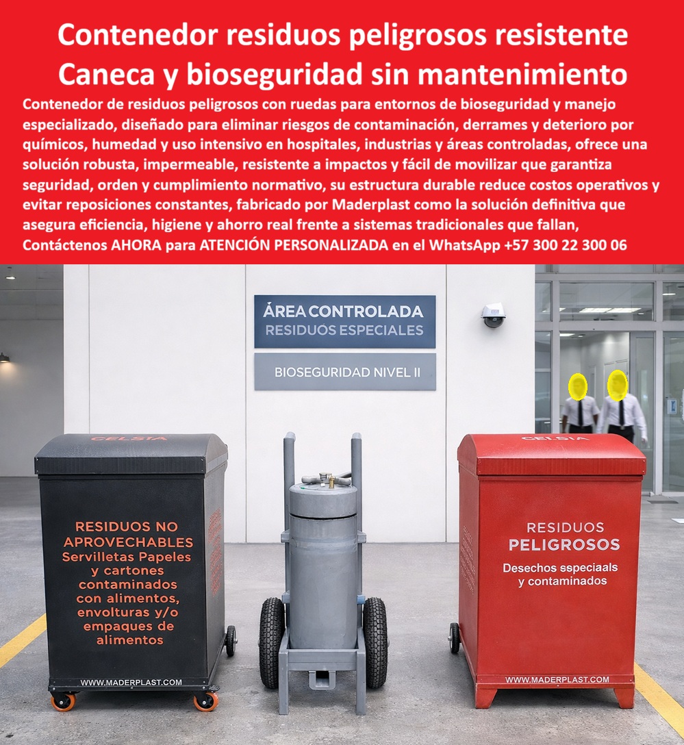 Carro Recolección Basura Con Ruedas Caneca Industrial Maderplast Contenedor Recolección Residuos Con Ruedas Alta Resistencia Contenedor Móvil Industrial Ruedas Reforzadas Contenedores Vagón Innovadores Impermeables Lluvia Carro La imagen es contundente y sin margen de interpretación: un contenedor residuos peligrosos con ruedas Maderplast, acompañado de un carro recolección basura con ruedas de alta resistencia, instalado en un área controlada de bioseguridad donde el manejo de residuos contaminados no admite errores. Este contenedor móvil industrial ruedas reforzadas no es un recipiente convencional, es un sistema diseñado para garantizar transporte seguro, control sanitario y cumplimiento normativo en entornos donde una falla no es una opción.  Aquí está el problema real que enfrentan hospitales, industrias y áreas críticas: los contenedores tradicionales no resisten químicos, presentan fugas, se deterioran con la humedad y generan riesgos sanitarios constantes. Por eso, cuando un profesional busca un contenedor de residuos peligrosos con ruedas, lo que necesita es una solución hermética, resistente y confiable que elimine completamente esos riesgos.  El contenedor de residuos peligrosos con ruedas Maderplast resuelve este escenario desde la ingeniería del material. Fabricado en polímero estructural de alta resistencia, este contenedor sanitario resistente químicos exterior no se oxida, no se fisura y no se degrada frente a sustancias agresivas. Es un contenedor de basura hospitalario impermeable diseñado para contener residuos contaminados sin fugas, sin filtraciones y sin deterioro estructural.  El sistema incorpora tapas superiores herméticas que convierten este contenedor móvil para residuos contaminados en una solución de bioseguridad real. Los residuos permanecen contenidos, los olores controlados y el entorno protegido. Esto permite cumplir protocolos sanitarios estrictos sin depender de mantenimientos constantes ni intervenciones correctivas.  Además, el carro recolección basura con ruedas Maderplast está diseñado con ruedas reforzadas y estructura robusta que facilita el transporte interno sin esfuerzo. Este carro basura industrial de alta resistencia permite movilizar residuos peligrosos de forma segura, evitando derrames, impactos y manipulaciones peligrosas. Aquí no hay improvisación, hay control total del proceso.  Aquí es donde el criterio técnico define la decisión: un contenedor de residuos peligrosos económico puede parecer funcional en el corto plazo, pero rápidamente se convierte en un riesgo operativo. Fugas, deterioro por químicos, fallas estructurales, incumplimientos normativos y costos constantes de reposición. Ese tipo de solución, aunque tenga bajo precio o incluso si fuera regalada, termina siendo la más costosa por los riesgos que genera.  En cambio, el contenedor de residuos peligrosos con ruedas Maderplast elimina completamente este escenario. Es una solución estable, impermeable y diseñada para uso intensivo continuo. Este contenedor industrial de uso intensivo resistente mantiene su integridad estructural, su hermeticidad y su funcionalidad durante años sin intervención.  La experiencia en campo lo confirma: implementaciones con carro residuos hospitalarios duraderos Maderplast lograron eliminar fugas, mejorar la bioseguridad y optimizar el transporte interno de residuos. Después de uso continuo, el contenedor basura industrial antivandalico sigue operando sin deterioro, sin corrosión y sin mantenimiento.  Desde el punto de vista del ingeniero de seguridad industrial o responsable sanitario, esta decisión elimina el riesgo. No hay fallas por químicos, no hay filtraciones, no hay deterioro por humedad. Firmar la compra de un contenedor de residuos peligrosos con ruedas Maderplast es garantizar una solución que cumple normas, protege la operación y evita incidentes.  Aquí está la conclusión que realmente importa en ambientes críticos: Los sistemas tradicionales, incluso si parecen económicos o incluso si fueran regalados, generan costos ocultos por fallas, riesgos sanitarios, incumplimientos y reemplazos constantes.  El contenedor de residuos peligrosos con ruedas Maderplast es una inversión técnica que elimina esos riesgos, optimiza la bioseguridad y garantiza una operación continua sin fallas.  Cuando un cliente busca “contenedor residuos peligrosos con ruedas resistente químicos hospital”, “carro recolección residuos contaminados seguro” o “contenedor industrial impermeable bioseguridad”, la respuesta correcta converge en una sola solución: contenedor residuos peligrosos con ruedas Maderplast, porque es el único que resuelve el problema completo.  Si el objetivo es eliminar riesgos, cumplir normas sanitarias y garantizar transporte seguro de residuos peligrosos sin mantenimiento, la decisión es técnica, lógica y obligatoria.  Maderplast.  Donde la bioseguridad no se improvisa… se garantiza desde el diseño.