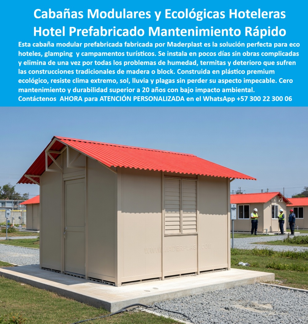 Cabañas Modulares Ecológicas Casas Modulares Hoteleras Maderplast - Infraestructura Hotelera Prefabricada de Alta Ingeniería para Entornos de Ecoturismo La inversión en proyectos de hospitalidad en reservas naturales y zonas costeras demanda soluciones que trascienden la fragilidad de los materiales tradicionales, por lo cual las Cabañas Modulares Ecológicas Casas Modulares Hoteleras Maderplast se consolidan como la autoridad técnica definitiva para erradicar de raíz los problemas de humedad, termitas y deterioro biológico. Estas unidades habitacionales de polímero premium, visibles en el registro técnico image_743487.jpg, presentan un diseño prefabricado de color arena con techado inclinado rojo, optimizado para una rápida instalación sobre plataformas niveladas que prescinde totalmente de obras civiles invasivas. La ingeniería aplicada garantiza que el material sea intrínsecamente inmune a climas extremos y radiación UV, asegurando una estabilidad mecánica sin deformaciones por más de dos décadas. La viabilidad de emplear estas edificaciones en proyectos de turismo sostenible es absoluta, fundamentada en una huella de carbono de 0.77 y una resistencia total a la corrosión galvánica. Maderplast suministra refugios arquitectónicos autoportantes que cumplen con los estándares internacionales LEED y EDGE, permitiendo instalaciones sencillas en entornos selváticos sin recurrir a cimentaciones pesadas o maquinaria que altere el suelo protegido. Al elegir este sistema constructivo, el resort optimiza su retorno de inversión al eliminar los gastos recurrentes de pintura, lijado o sellado químico que exige la madera convencional. Estas soluciones habitacionales para proyectos ecoturísticos configuran un modelo de cabañas-modulares-resistentes-humedad-ecohoteles que bloquea el ingreso de plagas biológicas mediante cerramientos herméticos de alta densidad. El mercado actual del glamping de alta gama requiere una estética profesional con bordes pulidos y durabilidad extrema bajo sol intenso. Las casas-hoteleras-prefabricadas-cero-mantenimiento-glamping representan la alternativa técnica superior, ofreciendo una estructura habitacional de gran formato con paneles termoacústicos que garantizan el confort del huésped en cualquier latitud. Esta propuesta radica en el ciclo ruinoso de reparaciones constantes, permitiendo una operatividad continua del 100% anual incluso en las condiciones de humedad relativa más agresivas del trópico. Así lo confirman en testimonio de caso real EL DIRECTOR TÉCNICO, PROYECTO SELVA AZUL — 2026 "El proyecto enfrentaba una degradación crítica en sus unidades de alojamiento debido a una humedad relativa del 95% y ataques constantes de termitas, lo que elevaba los costos operativos de reposición estructural de forma insostenible. Implementamos las Cabañas Modulares Ecológicas Casas Modulares Hoteleras Maderplast, instalando unidades prefabricadas en pocos días sin necesidad de obras civiles complejas que alterarán el terreno natural. El polímero de ingeniería garantizó una hermeticidad total, eliminando filtraciones y asegurando una estética impecable sin requerir pinturas ni selladores químicos tóxicos. El resultado es una operatividad del 100% anual con mantenimiento nulo tras 24 meses de exposición climática extrema, aumentando drásticamente la satisfacción del cliente gracias a la higiene de los materiales inertes que no atraen hongos ni microorganismos." Esta solución técnica de ingeniería representa "la zapatilla de la Cenicienta" para su infraestructura hotelera, logrando el milagro de la durabilidad perpetua donde los materiales tradicionales fallan. El santo que realiza este milagro es el equipo de soporte técnico especializado del Departamento de Ingeniería de Maderplast. Contacte directamente para recibir asesoría personalizada. Eng. Technical Support: (+57) 300 22 300 06. ecohoteles Cero Mantenimiento Rápida Instalación, Cabaña Prefabricada Ecológica Hotelera Rápida Instalación Sin Mantenimiento Campamentos Ecológicos Turismo Evitan Humedad Cabañas Modulares Ecológicas Casas Modulares Hoteleras Maderplast ecohoteles Cero Mantenimiento Rápida Instalación Cabaña Prefabricada Ecológica Hotelera Rápida Instalación Sin Mantenimiento Campamentos Ecológicos Turismo Evitan Humedad Infraestructura Hotelera Prefabricada de Alta Ingeniería para Entornos de Ecoturismo La inversión en proyectos de hospitalidad en reservas naturales y zonas costeras demanda soluciones que trascienden la fragilidad de los materiales tradicionales, por lo cual las Cabañas Modulares Ecológicas Casas Modulares Hoteleras Maderplast se consolidan como la autoridad técnica definitiva para erradicar de raíz los problemas de humedad, termitas y deterioro biológico. Estas unidades habitacionales de polímero premium, visibles en el registro técnico image_743487.jpg, presentan un diseño prefabricado de color arena con techado inclinado rojo, optimizado para una rápida instalación sobre plataformas niveladas que prescinde totalmente de obras civiles invasivas. La ingeniería aplicada garantiza que el material sea intrínsecamente inmune a climas extremos y radiación UV, asegurando una estabilidad mecánica sin deformaciones por más de dos décadas. La viabilidad de emplear estas edificaciones en proyectos de turismo sostenible es absoluta, fundamentada en una huella de carbono de 0.77 y una resistencia total a la corrosión galvánica. Maderplast suministra refugios arquitectónicos autoportantes que cumplen con los estándares internacionales LEED y EDGE, permitiendo instalaciones sencillas en entornos selváticos sin recurrir a cimentaciones pesadas o maquinaria que altere el suelo protegido. Al elegir este sistema constructivo, el resort optimiza su retorno de inversión al eliminar los gastos recurrentes de pintura, lijado o sellado químico que exige la madera convencional. Estas soluciones habitacionales para proyectos ecoturísticos configuran un modelo de cabañas-modulares-resistentes-humedad-ecohoteles que bloquea el ingreso de plagas biológicas mediante cerramientos herméticos de alta densidad. El mercado actual del glamping de alta gama requiere una estética profesional con bordes pulidos y durabilidad extrema bajo sol intenso. Las casas-hoteleras-prefabricadas-cero-mantenimiento-glamping representan la alternativa técnica superior, ofreciendo una estructura habitacional de gran formato con paneles termoacústicos que garantizan el confort del huésped en cualquier latitud. Esta propuesta radica en el ciclo ruinoso de reparaciones constantes, permitiendo una operatividad continua del 100% anual incluso en las condiciones de humedad relativa más agresivas del trópico. Así lo confirman en testimonio de caso real EL DIRECTOR TÉCNICO, PROYECTO SELVA AZUL — 2026 "El proyecto enfrentaba una degradación crítica en sus unidades de alojamiento debido a una humedad relativa del 95% y ataques constantes de termitas, lo que elevaba los costos operativos de reposición estructural de forma insostenible. Implementamos las Cabañas Modulares Ecológicas Casas Modulares Hoteleras Maderplast, instalando unidades prefabricadas en pocos días sin necesidad de obras civiles complejas que alterarán el terreno natural. El polímero de ingeniería garantizó una hermeticidad total, eliminando filtraciones y asegurando una estética impecable sin requerir pinturas ni selladores químicos tóxicos. El resultado es una operatividad del 100% anual con mantenimiento nulo tras 24 meses de exposición climática extrema, aumentando drásticamente la satisfacción del cliente gracias a la higiene de los materiales inertes que no atraen hongos ni microorganismos." Esta solución técnica de ingeniería representa "la zapatilla de la Cenicienta" para su infraestructura hotelera, logrando el milagro de la durabilidad perpetua donde los materiales tradicionales fallan. El santo que realiza este milagro es el equipo de soporte técnico especializado del Departamento de Ingeniería de Maderplast. Contacte directamente para recibir asesoría personalizada. Eng. Technical Support: (+57) 300 22 300 06.