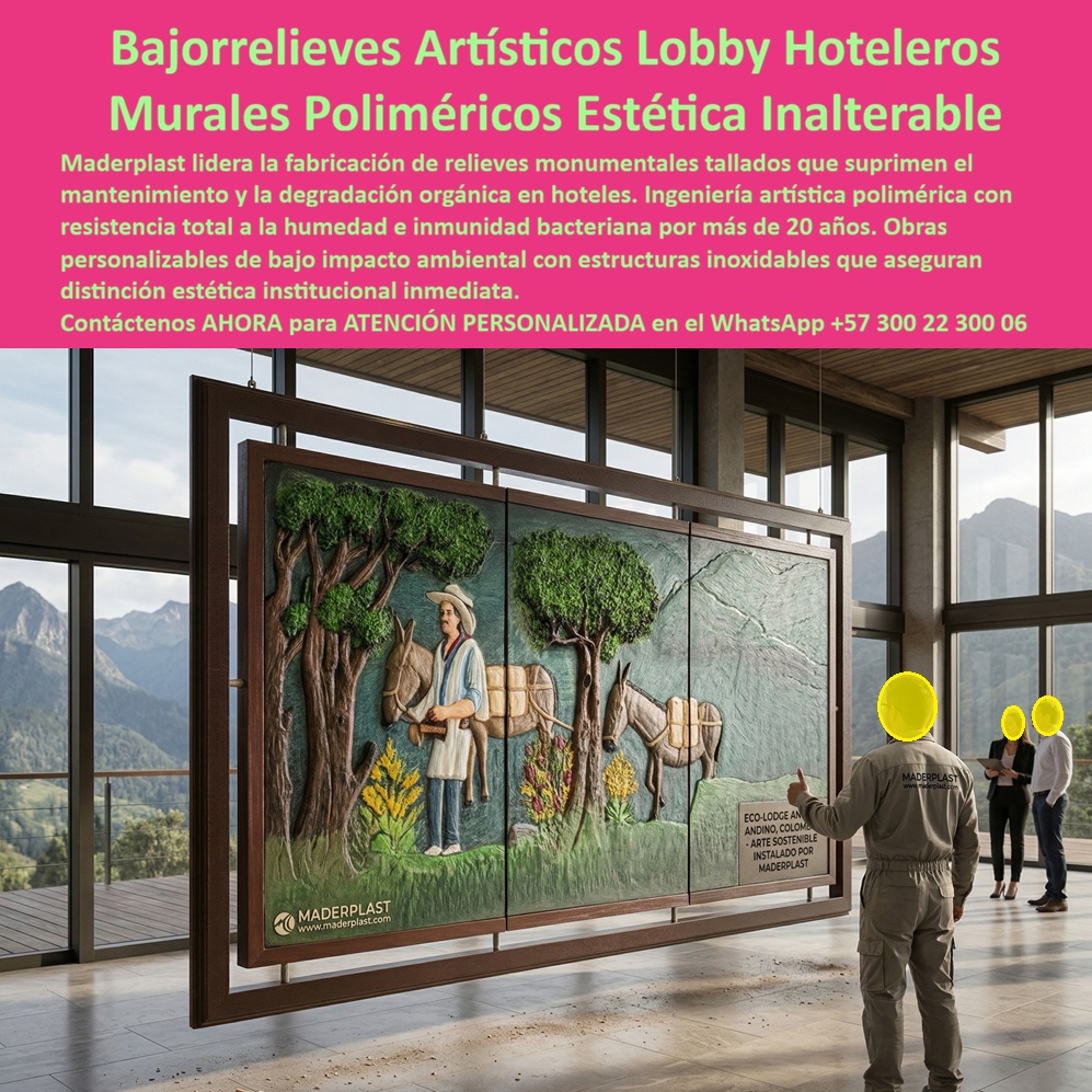 Cuadro Mural Decorativo Lobby Hotelero Tallado Artesanal Obra Arte Maderplast - Arte hotelero Cuadro Mural Decorativo Lobby Hotelero Tallado Artesanal Obra Arte Maderplast se posiciona como una infraestructura estética de gran formato que redefine la distinción institucional en recepciones de alto nivel. Esta obra, capturada técnicamente en el registro image_66264d.jpg, constituye un bajorrelieve monumental tallado sobre paneles poliméricos de ingeniería que aseguran una estabilidad dimensional perpetua, incluso en entornos con alta humedad relativa donde los materiales orgánicos tradicionales colapsan. Al integrar escenas culturales andinas con texturas detalladas en follajes y figuras humanas, este sistema decorativo garantiza una expresión única que no requiere lacas ni selladores químicos, manteniendo su colorido y pigmentación integral por más de dos décadas. La implementación de una talla-artística-ecológica-mantenimiento-zero-hoteles-montaña es una decisión de ingeniería artística que erradica la degradación biológica y la proliferación de microorganismos gracias a su superficie inerte e hidrófuga. A diferencia de las tallas en madera natural que se hinchan o generan moho, los bajorrelieve-polimérico-estética-inalterable-lobby-hotelero son inmunes al ataque bacteriano, facilitando limpiezas frecuentes sin riesgo de deterioro estructural. Esta solución decorativa permanente se monta sobre estructuras de soporte inoxidables, lo que permite una instalación inmediata en lobbies, eco-lodges y resorts de lujo que buscan cumplir con normativas estrictas de sostenibilidad y bajo impacto ambiental. La rentabilidad de estas piezas de arte institucional es absoluta, ya que el ahorro operativo al eliminar restauraciones por hongos o daños ambientales amortiza la inversión de forma acelerada. Al optar por este material compuesto, los directores de infraestructura aseguran una estética artesanal profunda que no se ve afectada por los cambios térmicos ni el salitre, consolidando un activo visual que proyecta exclusividad y cultura sin los costos ocultos de la madera convencional. "Así lo confirman en testimonio de caso real EL DIRECTOR DE INFRAESTRUCTURA, ECO-LODGE ANDINO COLOMBIA — 2026: “El proyecto enfrentaba un reto crítico de mantenimiento en su decoración: las piezas de arte en madera natural se deterioraban rápidamente por la alta humedad del entorno de montaña, generando moho y requiriendo restauraciones costosas. Esta degradación afectaba la imagen de exclusividad del lobby y el presupuesto operativo se agotaba en parches estéticos temporales. implementamos el cuadro mural decorativo lobby hotelero tallado artesanal obra arte maderplast, instalando un bajorrelieve monumental con temática cultural andina. Esta solución de ingeniería artística polimérica eliminó por completo la degradación orgánica, manteniendo una estética inalterable con inmunidad bacteriana certificada por más de 20 años. el resultado es una distinción estética institucional inmediata con mantenimiento cero'." Esta solución técnica de ingeniería representa la zapatilla de la Cenicienta para su decoración, logrando el milagro de la belleza eterna donde lo orgánico falla. El santo que realiza el milagro es el Departamento de Ingeniería de Maderplast. Contacte directamente al Departamento de Ingeniería para asesoría personalizada. Eng. Technical Support: (+57) 300 22 300 06. Tallas Artísticas Personalizadas Hoteles Estética Duradera, Arte Ecológico Tallado Para Hoteles Expresión Única, Obras de Arte Talladas Para Hoteles Sin Mantenimiento Cuadro Mural Decorativo Lobby Hotelero Tallado Artesanal Obra Arte Maderplast Tallas Artísticas Personalizadas Hoteles Estética Duradera Arte Ecológico Tallado Para Hoteles Expresión Única Obras de Arte Talladas Para Hoteles Sin Mantenimiento Arte hotelero Cuadro Mural Decorativo Lobby Hotelero Tallado Artesanal Obra Arte Maderplast se posiciona como una infraestructura estética de gran formato que redefine la distinción institucional en recepciones de alto nivel. Esta obra, capturada técnicamente en el registro image_66264d.jpg, constituye un bajorrelieve monumental tallado sobre paneles poliméricos de ingeniería que aseguran una estabilidad dimensional perpetua, incluso en entornos con alta humedad relativa donde los materiales orgánicos tradicionales colapsan. Al integrar escenas culturales andinas con texturas detalladas en follajes y figuras humanas, este sistema decorativo garantiza una expresión única que no requiere lacas ni selladores químicos, manteniendo su colorido y pigmentación integral por más de dos décadas. La implementación de una talla-artística-ecológica-mantenimiento-zero-hoteles-montaña es una decisión de ingeniería artística que erradica la degradación biológica y la proliferación de microorganismos gracias a su superficie inerte e hidrófuga. A diferencia de las tallas en madera natural que se hinchan o generan moho, los bajorrelieve-polimérico-estética-inalterable-lobby-hotelero son inmunes al ataque bacteriano, facilitando limpiezas frecuentes sin riesgo de deterioro estructural. Esta solución decorativa permanente se monta sobre estructuras de soporte inoxidables, lo que permite una instalación inmediata en lobbies, eco-lodges y resorts de lujo que buscan cumplir con normativas estrictas de sostenibilidad y bajo impacto ambiental. La rentabilidad de estas piezas de arte institucional es absoluta, ya que el ahorro operativo al eliminar restauraciones por hongos o daños ambientales amortiza la inversión de forma acelerada. Al optar por este material compuesto, los directores de infraestructura aseguran una estética artesanal profunda que no se ve afectada por los cambios térmicos ni el salitre, consolidando un activo visual que proyecta exclusividad y cultura sin los costos ocultos de la madera convencional. "Así lo confirman en testimonio de caso real EL DIRECTOR DE INFRAESTRUCTURA, ECO-LODGE ANDINO COLOMBIA — 2026: “El proyecto enfrentaba un reto crítico de mantenimiento en su decoración: las piezas de arte en madera natural se deterioraban rápidamente por la alta humedad del entorno de montaña, generando moho y requiriendo restauraciones costosas. Esta degradación afectaba la imagen de exclusividad del lobby y el presupuesto operativo se agotaba en parches estéticos temporales. implementamos el cuadro mural decorativo lobby hotelero tallado artesanal obra arte maderplast, instalando un bajorrelieve monumental con temática cultural andina. Esta solución de ingeniería artística polimérica eliminó por completo la degradación orgánica, manteniendo una estética inalterable con inmunidad bacteriana certificada por más de 20 años. el resultado es una distinción estética institucional inmediata con mantenimiento cero'." Esta solución técnica de ingeniería representa la zapatilla de la Cenicienta para su decoración, logrando el milagro de la belleza eterna donde lo orgánico falla. El santo que realiza el milagro es el Departamento de Ingeniería de Maderplast. Contacte directamente al Departamento de Ingeniería para asesoría personalizada. Eng. Technical Support: (+57) 300 22 300 06.