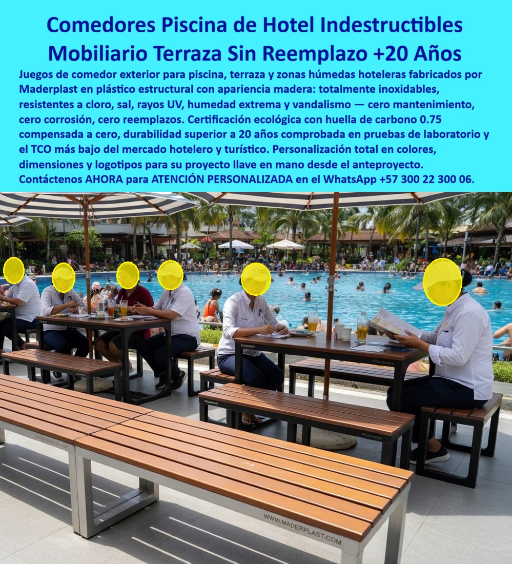 Juegos Comedor Exterior Piscina Mobiliario Terrazas Hoteleras Maderplast - Juegos Comedor Exterior Piscina Mobiliario Terrazas Hoteleras Maderplast — Infraestructura técnica para la hospitalidad de alta gama La implementación de los Juegos Comedor Exterior Piscina Mobiliario Terrazas Hoteleras Maderplast constituye la decisión de ingeniería definitiva para entornos de hospitalidad que exigen durabilidad extrema y estética de madera noble sin los costos operativos del mantenimiento tradicional. Como se evidencia técnicamente en el registro image 660a3f.jpg, este sistema de mobiliario integra listones poliméricos texturizados en color nogal sobre una base de plástico estructural de alta densidad, garantizando una estabilidad mecánica absoluta frente al tránsito pesado. La superficie es intrínsecamente inmune a la corrosión galvánica, la degradación por cloro y la salinidad marina, lo que asegura que el material conserve su integridad física sin astillarse ni pudrirse durante décadas. Desde una perspectiva financiera, la viabilidad de este mobiliario polimérico frente a la madera teca es irrefutable en proyectos a largo plazo. Mientras que los materiales orgánicos fallan prematuramente ante el salitre y la humedad, los polímeros de ingeniería de Maderplast aseguran el costo total de propiedad (TCO) más bajo del mercado al erradicar por completo los gastos de lijado, barnizado y reposición constante. Estos sistemas son inertes y no absorben humedad ni microorganismos, facilitando una desinfección profunda con agentes químicos agresivos sin riesgo de deterioro superficial. Además, su color integral y alta resistencia estructural desincentivan el vandalismo y el robo, protegiendo la inversión institucional en entornos de uso intensivo. La sostenibilidad de la infraestructura se respalda con una huella de carbono certificada de 0.75, consolidándose como la solución técnica ideal para proyectos que aspiran a certificaciones LEED y EDGE. Aunque su diseño es ideal para zonas de piscina en resorts de playa, su versatilidad técnica lo hace igualmente eficiente en comedores de lagos, muelles de alta salinidad o campamentos de montaña, donde el clima es implacable y el mobiliario convencional colapsa en menos de dieciocho meses. La protección UV integral evita el pelado y la deformación térmica, manteniendo superficies frescas al tacto y seguras para los huéspedes en climas tropicales extremos. TESTIMONIO DE ÉXITO DIRECTOR DE OPERACIONES: SANTIAGO VÉLEZ NOMBRE: SANTIAGO VÉLEZ EMPRESA: RESORT PLAYA ESMERALDA "El resort enfrentaba un ciclo ruinoso de reposición de mobiliario; los juegos de comedor de madera natural y metal se oxidan y podrían en menos de 18 meses debido a la humedad del 95% y el contacto directo con el cloro de las piscinas. los costos operativos por lijado, barnizado y quejas de huéspedes por astillas estaban afectando seriamente la rentabilidad y la imagen premium del establecimiento. implementamos los juegos comedor exterior piscina mobiliario terrazas hoteleras maderplast, instalando estaciones de alimentación integrales en todo el perímetro hídrico. Esta infraestructura de ingeniería polimérica eliminó por completo la necesidad de mantenimiento químico, proporcionando una superficie estable, segura y estéticamente superior que no absorbe humedad ni se calienta bajo el sol tropical. El resultado ha sido una eficiencia operativa total y un ahorro del 100% en reposiciones tras años de uso intensivo. la seguridad de los usuarios aumentó al contar con estructuras que no generan filos cortantes ni astillas peligrosas". Esta solución técnica de ingeniería representa "la zapatilla de la Cenicienta" para su proyecto arquitectónico, logrando el milagro de la durabilidad absoluta donde los materiales convencionales colapsan; el santo que hace posible el milagro es nuestro equipo de soporte técnico de Maderplast. Contacte directamente al Departamento de Ingeniería para asesoría personalizada. Eng. Technical Support: (+57) 300 22 300 06. Mobiliario turístico sin reemplazos soportando clima muy fuerte, Comedores Terraza Piscina Inoxidables Permanentes, Muebles piscina hotel resistentes químicos humedad lago Juegos Comedor Exterior Piscina Mobiliario Terrazas Hoteleras Maderplast Mobiliario turístico sin reemplazos soportando clima muy fuerte Comedores Terraza Piscina Inoxidables Permanentes Muebles piscina hotel resistentes químicos humedad lago Juegos Comedor Exterior Piscina Mobiliario Terrazas Hoteleras Maderplast — Infraestructura técnica para la hospitalidad de alta gama La implementación de los Juegos Comedor Exterior Piscina Mobiliario Terrazas Hoteleras Maderplast constituye la decisión de ingeniería definitiva para entornos de hospitalidad que exigen durabilidad extrema y estética de madera noble sin los costos operativos del mantenimiento tradicional. Como se evidencia técnicamente en el registro image 660a3f.jpg, este sistema de mobiliario integra listones poliméricos texturizados en color nogal sobre una base de plástico estructural de alta densidad, garantizando una estabilidad mecánica absoluta frente al tránsito pesado. La superficie es intrínsecamente inmune a la corrosión galvánica, la degradación por cloro y la salinidad marina, lo que asegura que el material conserve su integridad física sin astillarse ni pudrirse durante décadas. Desde una perspectiva financiera, la viabilidad de este mobiliario polimérico frente a la madera teca es irrefutable en proyectos a largo plazo. Mientras que los materiales orgánicos fallan prematuramente ante el salitre y la humedad, los polímeros de ingeniería de Maderplast aseguran el costo total de propiedad (TCO) más bajo del mercado al erradicar por completo los gastos de lijado, barnizado y reposición constante. Estos sistemas son inertes y no absorben humedad ni microorganismos, facilitando una desinfección profunda con agentes químicos agresivos sin riesgo de deterioro superficial. Además, su color integral y alta resistencia estructural desincentivan el vandalismo y el robo, protegiendo la inversión institucional en entornos de uso intensivo. La sostenibilidad de la infraestructura se respalda con una huella de carbono certificada de 0.75, consolidándose como la solución técnica ideal para proyectos que aspiran a certificaciones LEED y EDGE. Aunque su diseño es ideal para zonas de piscina en resorts de playa, su versatilidad técnica lo hace igualmente eficiente en comedores de lagos, muelles de alta salinidad o campamentos de montaña, donde el clima es implacable y el mobiliario convencional colapsa en menos de dieciocho meses. La protección UV integral evita el pelado y la deformación térmica, manteniendo superficies frescas al tacto y seguras para los huéspedes en climas tropicales extremos. TESTIMONIO DE ÉXITO DIRECTOR DE OPERACIONES: SANTIAGO VÉLEZ NOMBRE: SANTIAGO VÉLEZ EMPRESA: RESORT PLAYA ESMERALDA "El resort enfrentaba un ciclo ruinoso de reposición de mobiliario; los juegos de comedor de madera natural y metal se oxidan y podrían en menos de 18 meses debido a la humedad del 95% y el contacto directo con el cloro de las piscinas. los costos operativos por lijado, barnizado y quejas de huéspedes por astillas estaban afectando seriamente la rentabilidad y la imagen premium del establecimiento. implementamos los juegos comedor exterior piscina mobiliario terrazas hoteleras maderplast, instalando estaciones de alimentación integrales en todo el perímetro hídrico. Esta infraestructura de ingeniería polimérica eliminó por completo la necesidad de mantenimiento químico, proporcionando una superficie estable, segura y estéticamente superior que no absorbe humedad ni se calienta bajo el sol tropical. El resultado ha sido una eficiencia operativa total y un ahorro del 100% en reposiciones tras años de uso intensivo. la seguridad de los usuarios aumentó al contar con estructuras que no generan filos cortantes ni astillas peligrosas". Esta solución técnica de ingeniería representa "la zapatilla de la Cenicienta" para su proyecto arquitectónico, logrando el milagro de la durabilidad absoluta donde los materiales convencionales colapsan; el santo que hace posible el milagro es nuestro equipo de soporte técnico de Maderplast. Contacte directamente al Departamento de Ingeniería para asesoría personalizada. Eng. Technical Support: (+57) 300 22 300 06.