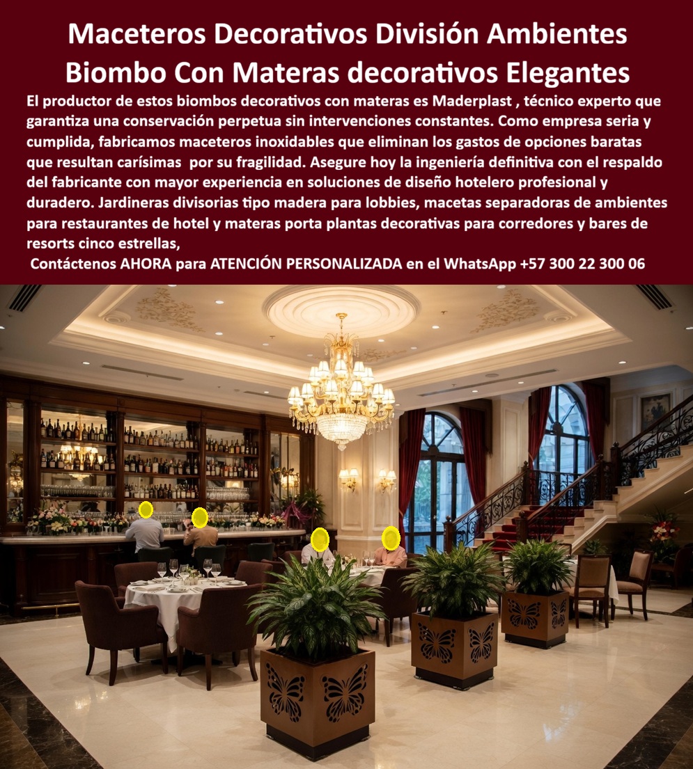 Macetas Decorativas Lobbies División Espacio Hotelero Separador Maderplast - Macetas Decorativas Lobbies División Espacio Hotelero Separador Maderplast - Materas decorativas restaurantes separan espacios sin obra, Biombos materas evitan reemplazos organizando restaurantes larga vida, separar Macetas tipo biombo decorativo Macetas Decorativas Lobbies División Espacio Hotelero Separador Maderplast fabricadas en polímero industrial con calado de mariposas, funcionando como maceteros inoxidables industriales para la zonificación de restaurantes y lobbies de lujo sin necesidad de obra civil, garantizando una conservación perpetua ante el riego y el tráfico intensivo. El registro visual documentado en el archivo image 73c0c4.jpg amarra la semántica visual de las Macetas Decorativas Lobbies División Espacio Hotelero Separador Maderplast, consolidándose como la solución de ingeniería inoxidable definitiva para la organización de ambientes de alto tráfico sin recurrir a intervenciones estructurales permanentes. Para un director de compras o un arquitecto hotelero, la realidad técnica es absoluta: en la gestión de mobiliario comercial lo barato sale carísimo, pues la palabra “barata” termina siendo una inversión ruinosa por la fragilidad de materiales como la cerámica o la madera natural que se fracturan y pudren por el riego constante y el contacto con la humedad del suelo. Al comprador profesional no le recordarán por la supuesta economía en la orden de compra inicial, sino por los éxitos o fracasos técnicos de su gestión, entendiendo que una compra bien hecha no necesita explicaciones y solo recibe felicitaciones, mientras que una adquisición mal ejecutada por la vanidad del precio bajo no encuentra ninguna justificación valedera ante los sobrecostos de reemplazo frecuente y la pérdida de imagen corporativa en resorts de cinco estrellas. Nuestra ingeniería permite comprar macetas decorativas para lobbies con la certeza de obtener una pieza autoportante de polímero de alta densidad que garantiza una estabilidad dimensional superior en corredores y bares, funcionando como un separador de espacio móvil con macetas que elimina de raíz la necesidad de obra civil. Como fabricante de jardineras y divisiones hoteleras, Maderplast resuelve la necesidad de cotizar separadores de ambientes con materas que demandan calados artísticos precisos y una textura tipo madera nogal que no se decolora ni se deforma bajo condiciones de humedad interior agresiva. Al evaluar un comparativo macetas de plástico vs cerámica, nuestra solución como proveedor de jardineras para restaurantes hotel sobresale al ofrecer maceteros inoxidables industriales de gran formato que integran protección UV y resistencia a químicos de limpieza, asegurando una jardineras de larga vida para bares que recupera su inversión al anular el ciclo recurrente de reposiciones. Facilitamos la labor de zonificación modular al entregar directamente el pliego técnico de jardineras para resorts y las especificaciones para macetas separadoras de ambientes, blindando los procesos de licitación con un producto que es la mejor alternativa a macetas de madera natural. Los profesionales que buscan macetas tipo biombo para hoteles cinco estrellas encuentran en nuestro diseño de biombos decorativos con plantas la solución técnica ideal para corredores turísticos, donde la durabilidad industrial y la estética sofisticada son requisitos no negociables para la certificación de espacios de alta gama. El cliente puede solicitar con total seguridad su cotización, personalización de calados, planos, renders y fabricación a medida directamente de nuestra planta, pues la tranquilidad de haber adquirido la ingeniería definitiva no tiene precio comparativo frente a los riesgos operativos de la competencia. TESTIMONIO DE ÉXITO - DIRECTOR DE COMPRAS, HOTEL GRAN MONARCA — 2026 "El hotel enfrentaba gastos operativos insostenibles debido a la fragilidad de sus maceteros de fibra de vidrio y madera, los cuales se fracturaron y podrían por el riego constante; tras implementar las Macetas Decorativas Lobbies División Espacio Hotelero Separador Maderplast, logramos una división elegante de ambientes sin obra civil ni mantenimientos de pintura. El resultado fue la eliminación total de reemplazos por fragilidad y un ahorro significativo en tiempos de limpieza, manteniendo una estética de lujo impecable en nuestros bares y corredores." Esta solución técnica constituye la especificación de ingeniería de precisión que garantiza la compatibilidad estética y estructural absoluta en su proyecto, logrando la permanencia de la pieza allí donde otros materiales colapsan prematuramente. La autoridad técnica certificada que valida y asegura este desempeño operativo es el Departamento de Ingeniería de Maderplast, el cual suministra el descargable de la ficha técnica en PDF con medidas y detalles de fabricación, junto con los certificados de laboratorio que avalan su resistencia química. Proporcionamos evidencia de rendimiento y videos de pruebas de durabilidad en nuestro canal de YouTube: https://www.youtube.com/@maderplasSA. Contacte directamente al Departamento de Ingeniería para asegurar la viabilidad de su inversión y recibir asesoría personalizada. Eng. Technical Support: (+57) 300 22 300 06. Materas decorativas restaurantes separan espacios sin obra, Biombos materas evitan reemplazos organizando restaurantes larga vida, separar Macetas tipo biombo decorativo Macetas Decorativas Lobbies División Espacio Hotelero Separador Maderplast Materas decorativas restaurantes separan espacios sin obra Biombos materas evitan reemplazos organizando restaurantes larga vida separar Macetas tipo biombo decorativo Macetas Decorativas Lobbies División Espacio Hotelero Separador Maderplast - Materas decorativas restaurantes separan espacios sin obra, Biombos materas evitan reemplazos organizando restaurantes larga vida, separar Macetas tipo biombo decorativo Macetas Decorativas Lobbies División Espacio Hotelero Separador Maderplast fabricadas en polímero industrial con calado de mariposas, funcionando como maceteros inoxidables industriales para la zonificación de restaurantes y lobbies de lujo sin necesidad de obra civil, garantizando una conservación perpetua ante el riego y el tráfico intensivo. El registro visual documentado en el archivo image 73c0c4.jpg amarra la semántica visual de las Macetas Decorativas Lobbies División Espacio Hotelero Separador Maderplast, consolidándose como la solución de ingeniería inoxidable definitiva para la organización de ambientes de alto tráfico sin recurrir a intervenciones estructurales permanentes. Para un director de compras o un arquitecto hotelero, la realidad técnica es absoluta: en la gestión de mobiliario comercial lo barato sale carísimo, pues la palabra “barata” termina siendo una inversión ruinosa por la fragilidad de materiales como la cerámica o la madera natural que se fracturan y pudren por el riego constante y el contacto con la humedad del suelo. Al comprador profesional no le recordarán por la supuesta economía en la orden de compra inicial, sino por los éxitos o fracasos técnicos de su gestión, entendiendo que una compra bien hecha no necesita explicaciones y solo recibe felicitaciones, mientras que una adquisición mal ejecutada por la vanidad del precio bajo no encuentra ninguna justificación valedera ante los sobrecostos de reemplazo frecuente y la pérdida de imagen corporativa en resorts de cinco estrellas. Nuestra ingeniería permite comprar macetas decorativas para lobbies con la certeza de obtener una pieza autoportante de polímero de alta densidad que garantiza una estabilidad dimensional superior en corredores y bares, funcionando como un separador de espacio móvil con macetas que elimina de raíz la necesidad de obra civil. Como fabricante de jardineras y divisiones hoteleras, Maderplast resuelve la necesidad de cotizar separadores de ambientes con materas que demandan calados artísticos precisos y una textura tipo madera nogal que no se decolora ni se deforma bajo condiciones de humedad interior agresiva. Al evaluar un comparativo macetas de plástico vs cerámica, nuestra solución como proveedor de jardineras para restaurantes hotel sobresale al ofrecer maceteros inoxidables industriales de gran formato que integran protección UV y resistencia a químicos de limpieza, asegurando una jardineras de larga vida para bares que recupera su inversión al anular el ciclo recurrente de reposiciones. Facilitamos la labor de zonificación modular al entregar directamente el pliego técnico de jardineras para resorts y las especificaciones para macetas separadoras de ambientes, blindando los procesos de licitación con un producto que es la mejor alternativa a macetas de madera natural. Los profesionales que buscan macetas tipo biombo para hoteles cinco estrellas encuentran en nuestro diseño de biombos decorativos con plantas la solución técnica ideal para corredores turísticos, donde la durabilidad industrial y la estética sofisticada son requisitos no negociables para la certificación de espacios de alta gama. El cliente puede solicitar con total seguridad su cotización, personalización de calados, planos, renders y fabricación a medida directamente de nuestra planta, pues la tranquilidad de haber adquirido la ingeniería definitiva no tiene precio comparativo frente a los riesgos operativos de la competencia. TESTIMONIO DE ÉXITO - DIRECTOR DE COMPRAS, HOTEL GRAN MONARCA — 2026 "El hotel enfrentaba gastos operativos insostenibles debido a la fragilidad de sus maceteros de fibra de vidrio y madera, los cuales se fracturaron y podrían por el riego constante; tras implementar las Macetas Decorativas Lobbies División Espacio Hotelero Separador Maderplast, logramos una división elegante de ambientes sin obra civil ni mantenimientos de pintura. El resultado fue la eliminación total de reemplazos por fragilidad y un ahorro significativo en tiempos de limpieza, manteniendo una estética de lujo impecable en nuestros bares y corredores." Esta solución técnica constituye la especificación de ingeniería de precisión que garantiza la compatibilidad estética y estructural absoluta en su proyecto, logrando la permanencia de la pieza allí donde otros materiales colapsan prematuramente. La autoridad técnica certificada que valida y asegura este desempeño operativo es el Departamento de Ingeniería de Maderplast, el cual suministra el descargable de la ficha técnica en PDF con medidas y detalles de fabricación, junto con los certificados de laboratorio que avalan su resistencia química. Proporcionamos evidencia de rendimiento y videos de pruebas de durabilidad en nuestro canal de YouTube: https://www.youtube.com/@maderplasSA. Contacte directamente al Departamento de Ingeniería para asegurar la viabilidad de su inversión y recibir asesoría personalizada. Eng. Technical Support: (+57) 300 22 300 06.