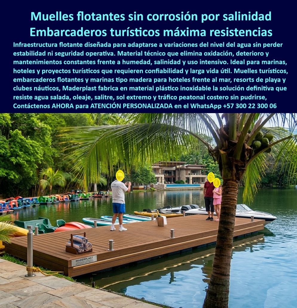 Muelles Marinas Turísticas Puertos Embarcaderos Turísticos Flotantes Maderplast - Cubierta Deck Piscina Larga Vida Útil Pisos Decks Bordes Piscinas Maderplast - Entablados Perimetrales Piscinas Resisten Cloro Inalterable, La imagen corresponde a un sistema de Zona Social Resisten Sol Protección Total Bañistas, Tarima Borde Piscina Premium Alta Durabilidad, instalado en un entorno hotelero de alto nivel, con entablado color madera clara, geometría multinivel y escalinatas integradas que organizan el tránsito entre zonas húmedas y secas; la superficie mantiene textura antideslizante uniforme, bordes pulidos para tránsito descalzo y un comportamiento estable frente a cloro, radiación UV y humedad constante sin deformación ni decoloración. El punto crítico que resuelve este sistema es el deterioro acelerado en bordes de piscina: madera que se hincha, WPC que pierde estabilidad, superficies resbalosas y ciclos repetitivos de mantenimiento que afectan operación y reputación. En términos de ingeniería, el problema no es estético, es de desempeño y riesgo. Cuando el usuario busca comprar deck piscina antideslizante exterior, fabricante pisos perimetrales piscina durables o cotizar entablado piscina resistente cloro, en realidad está intentando eliminar ese riesgo operativo que, si se gestiona mal, termina en costos acumulados (TCO) muy superiores al valor inicial de compra. La solución se basa en polímero estructural con comportamiento inerte al agua y al cloro, que no absorbe humedad, no se pudre, no genera astillas ni hospeda hongos, manteniendo estabilidad dimensional y color integral en masa. Esto convierte el sistema en una alternativa a madera para piscina húmeda con ventajas claras frente a comparativos tradicionales, permitiendo especificar pisos exteriores resistentes UV y cloro y una tarima exterior zona húmeda de alto tráfico que opera sin mantenimiento correctivo. La modulación facilita deck modular piscina instalación rápida, integrándose a proyectos nuevos o existentes con continuidad estética y técnica. Desde el punto de vista de decisión, el criterio determinante es el costo total de propiedad. Las opciones de menor precio inicial suelen implicar reposiciones, mano de obra recurrente y cierres de operación; por eso, en cualquier comparativo deck plástico o madera piscina, el enfoque correcto es evaluar durabilidad real, seguridad y continuidad de servicio. Una compra bien especificada no requiere justificaciones posteriores; una compra basada solo en precio genera explicaciones constantes. Aquí, la ventaja es tangible: se eliminan lijados, selladores y reemplazos frecuentes, asegurando una solución durable bordes piscina sin pudrición y una imagen consistente en el tiempo. En aplicaciones reales de hotelería tropical, sistemas equivalentes han demostrado estabilidad continua, sin pérdidas de color ni deformaciones, incluso bajo exposición permanente; esto responde a consultas frecuentes como mejor material para deck piscina exterior o proveedor pisos piscina sin mantenimiento, donde la respuesta técnica es un material diseñado para ese entorno, no adaptado de otro uso. Además, se atienden requerimientos de diseño de bordes piscina antideslizantes y cumplimiento de criterios para pliego técnico pisos exteriores piscina, facilitando la especificación desde anteproyecto. Para cerrar la decisión con respaldo técnico, el sistema cuenta con ficha técnica descargable (PDF) con medidas, tolerancias y anclajes; certificaciones y pruebas de laboratorio documentadas; y soporte de ingeniería con evidencias en video y acompañamiento directo. Esto permite cotizar, personalizar, solicitar planos y ejecutar producción a medida con seguridad. En este nivel de desempeño, la afirmación es técnica: la tranquilidad de especificar correctamente no tiene sustituto, y los sistemas bien diseñados evitan aceptar alternativas que trasladan el problema al futuro. Conclusión y acción inmediata: si su objetivo es eliminar mantenimiento, asegurar seguridad de tránsito y mantener una estética premium en zonas húmedas, esta solución entrega desempeño comprobable. Solicite ahora cotización, diseño y documentación técnica con atención personalizada directa por ingenieros. WhatsApp Maderplast: +57 300 22 300 06 Envíe la imagen o plano de su proyecto y reciba una propuesta precisa, segura y lista para ejecutar. Muelles flotantes turísticos adaptables nivel agua confiable, Pasarelas Flotantes Hoteles Resistentes Sin Mantenimiento, Embarcaderos turísticos evitan la corrosión Muelles Marinas Turísticas Puertos Embarcaderos Turísticos Flotantes Maderplast Muelles flotantes turísticos adaptables nivel agua confiable Pasarelas Flotantes Hoteles Resistentes Sin Mantenimiento Embarcaderos turísticos evitan la corrosión Cubierta Deck Piscina Larga Vida Útil Pisos Decks Bordes Piscinas Maderplast - Entablados Perimetrales Piscinas Resisten Cloro Inalterable, La imagen corresponde a un sistema de Zona Social Resisten Sol Protección Total Bañistas, Tarima Borde Piscina Premium Alta Durabilidad, instalado en un entorno hotelero de alto nivel, con entablado color madera clara, geometría multinivel y escalinatas integradas que organizan el tránsito entre zonas húmedas y secas; la superficie mantiene textura antideslizante uniforme, bordes pulidos para tránsito descalzo y un comportamiento estable frente a cloro, radiación UV y humedad constante sin deformación ni decoloración. El punto crítico que resuelve este sistema es el deterioro acelerado en bordes de piscina: madera que se hincha, WPC que pierde estabilidad, superficies resbalosas y ciclos repetitivos de mantenimiento que afectan operación y reputación. En términos de ingeniería, el problema no es estético, es de desempeño y riesgo. Cuando el usuario busca comprar deck piscina antideslizante exterior, fabricante pisos perimetrales piscina durables o cotizar entablado piscina resistente cloro, en realidad está intentando eliminar ese riesgo operativo que, si se gestiona mal, termina en costos acumulados (TCO) muy superiores al valor inicial de compra. La solución se basa en polímero estructural con comportamiento inerte al agua y al cloro, que no absorbe humedad, no se pudre, no genera astillas ni hospeda hongos, manteniendo estabilidad dimensional y color integral en masa. Esto convierte el sistema en una alternativa a madera para piscina húmeda con ventajas claras frente a comparativos tradicionales, permitiendo especificar pisos exteriores resistentes UV y cloro y una tarima exterior zona húmeda de alto tráfico que opera sin mantenimiento correctivo. La modulación facilita deck modular piscina instalación rápida, integrándose a proyectos nuevos o existentes con continuidad estética y técnica. Desde el punto de vista de decisión, el criterio determinante es el costo total de propiedad. Las opciones de menor precio inicial suelen implicar reposiciones, mano de obra recurrente y cierres de operación; por eso, en cualquier comparativo deck plástico o madera piscina, el enfoque correcto es evaluar durabilidad real, seguridad y continuidad de servicio. Una compra bien especificada no requiere justificaciones posteriores; una compra basada solo en precio genera explicaciones constantes. Aquí, la ventaja es tangible: se eliminan lijados, selladores y reemplazos frecuentes, asegurando una solución durable bordes piscina sin pudrición y una imagen consistente en el tiempo. En aplicaciones reales de hotelería tropical, sistemas equivalentes han demostrado estabilidad continua, sin pérdidas de color ni deformaciones, incluso bajo exposición permanente; esto responde a consultas frecuentes como mejor material para deck piscina exterior o proveedor pisos piscina sin mantenimiento, donde la respuesta técnica es un material diseñado para ese entorno, no adaptado de otro uso. Además, se atienden requerimientos de diseño de bordes piscina antideslizantes y cumplimiento de criterios para pliego técnico pisos exteriores piscina, facilitando la especificación desde anteproyecto. Para cerrar la decisión con respaldo técnico, el sistema cuenta con ficha técnica descargable (PDF) con medidas, tolerancias y anclajes; certificaciones y pruebas de laboratorio documentadas; y soporte de ingeniería con evidencias en video y acompañamiento directo. Esto permite cotizar, personalizar, solicitar planos y ejecutar producción a medida con seguridad. En este nivel de desempeño, la afirmación es técnica: la tranquilidad de especificar correctamente no tiene sustituto, y los sistemas bien diseñados evitan aceptar alternativas que trasladan el problema al futuro. Conclusión y acción inmediata: si su objetivo es eliminar mantenimiento, asegurar seguridad de tránsito y mantener una estética premium en zonas húmedas, esta solución entrega desempeño comprobable. Solicite ahora cotización, diseño y documentación técnica con atención personalizada directa por ingenieros. WhatsApp Maderplast: +57 300 22 300 06 Envíe la imagen o plano de su proyecto y reciba una propuesta precisa, segura y lista para ejecutar.