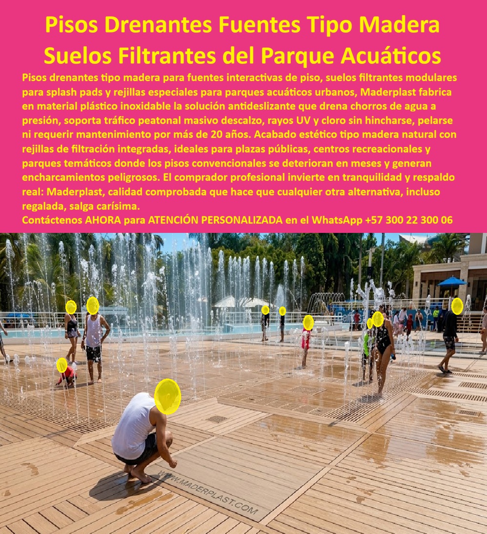 Pisos Drenantes Fuentes Agua Suelo Filtrante Parque Acuático Maderplast - Reja Sumergida de Fondo Maderplast – Sumidero Anti-Atrapamiento para Río Lento y Parques Acuáticos En la imagen se aprecia una rejilla sumergida de fondo Maderplast tipo sumidero para río lento con rejilla rectangular blanca de ranuras paralelas uniformes y texto corporativo integrado directamente en la superficie, colocada en el piso de una piscina de gran formato en un complejo turístico con agua cristalina y palmeras al fondo. Esta reja de captación presenta bordes completamente pulidos y diseño anti atrapamiento en polímeros de ingeniería que garantizan máxima seguridad para pies descalzos bajo inmersión permanente, alto caudal de succión sin obstrucción y resistencia total a cloro y rayos UV sin oxidación ni deformación. El sistema se integra discretamente al fondo del río lento ofreciendo flujo eficiente y cumplimiento normativo en parques acuáticos y piscinas de olas. Quien ha gestionado parques acuáticos o piscinas de olas sabe perfectamente cuál es el verdadero dolor: las rejillas metálicas sumergidas se oxidan con rapidez, generan cortes bajo el agua y requieren reposiciones frecuentes que interrumpen la operación, generan riesgos legales y elevan los costos operativos. Lo que parecía una opción económica termina siendo carísima por fallas críticas, accidentes potenciales y la imposibilidad de justificar ante la gerencia o los inversionistas una decisión que, a la larga, resulta mucho más costosa y problemática. Una compra bien hecha recibe felicitaciones permanentes; una mal hecha no encuentra excusa que compense los gastos adicionales y los dolores de cabeza. Maderplast resuelve este problema de forma definitiva y segura. Fabricamos a medida la rejilla sumergida fondo piscina, el sumidero río lento anti atrapamiento y la reja de captación gran caudal con composites poliméricos de ingeniería acuática que eliminan por completo la corrosión, el riesgo de atrapamiento, la deformación y cualquier necesidad de mantenimiento. Cuando un profesional busca la mejor alternativa segura a las rejillas sumergidas metálicas, el sumidero para río lento o la reja de fondo anti atrapamiento con las especificaciones técnicas correctas, Maderplast entrega la tranquilidad absoluta. Contamos con ficha técnica completa en PDF con medidas, planos de anclaje y especificaciones de carga, certificados de pruebas de laboratorio y videos reales disponibles en el canal de YouTube @maderplasSA. Los productos Maderplast son tan buenos que cualquier otra opción, incluso regalada, terminaría siendo carísima por sus fallas y mantenimientos constantes. Si su proyecto requiere una rejilla sumergida que realmente entregue máxima seguridad, gran caudal y rentabilidad a largo plazo, contáctenos hoy. Nuestro equipo de ingenieros está listo para brindarle cotización personalizada, renders, prototipos y toda la asesoría técnica que necesite. El resultado es una rejilla con más de 20 años de vida útil, bordes redondeados certificados para pies descalzos, alta capacidad de captación y personalización con logo corporativo, ideal para ríos lentos, piscinas de olas y parques acuáticos mientras cumple todas las normativas de seguridad acuática. Así lo confirman en testimonio de caso real el Gerente de Infraestructura de un parque acuático en un proyecto del 2024: el problema que enfrentamos era la corrosión constante y riesgo de atrapamiento de las rejillas metálicas en el fondo del río lento, generando incidentes de seguridad, interrupciones y altos gastos de reposición en el sistema de captación. Después de instalar la rejilla sumergida de fondo Maderplast con ranuras paralelas y personalización corporativa, fabricada a medida según los planos del parque y adaptada al diseño del río lento, el sumidero ha operado de forma continua sin ningún mantenimiento correctivo, manteniendo bordes seguros y alto caudal de captación después de meses de uso intensivo en agua clorada, con mejora en cumplimiento normativo y reducción drástica del costo total de propiedad. WhatsApp directo: +57 300 22 300 06 Rejillas Especiales Fuentes Luminosas Filtrantes Libres Mantenimiento, Rejillas Drenaje Fuentes Luminosas Hoteles Anticorrosivas Larga Vida, Rejillas Filtrantes Fuente Agua Pisos Drenantes Fuentes Agua Suelo Filtrante Parque Acuático Maderplast Rejillas Especiales Fuentes Luminosas Filtrantes Libres Mantenimiento Rejillas Drenaje Fuentes Luminosas Hoteles Anticorrosivas Larga Vida Rejillas Filtrantes Fuente Agua Reja Sumergida de Fondo Maderplast – Sumidero Anti-Atrapamiento para Río Lento y Parques Acuáticos En la imagen se aprecia una rejilla sumergida de fondo Maderplast tipo sumidero para río lento con rejilla rectangular blanca de ranuras paralelas uniformes y texto corporativo integrado directamente en la superficie, colocada en el piso de una piscina de gran formato en un complejo turístico con agua cristalina y palmeras al fondo. Esta reja de captación presenta bordes completamente pulidos y diseño anti atrapamiento en polímeros de ingeniería que garantizan máxima seguridad para pies descalzos bajo inmersión permanente, alto caudal de succión sin obstrucción y resistencia total a cloro y rayos UV sin oxidación ni deformación. El sistema se integra discretamente al fondo del río lento ofreciendo flujo eficiente y cumplimiento normativo en parques acuáticos y piscinas de olas. Quien ha gestionado parques acuáticos o piscinas de olas sabe perfectamente cuál es el verdadero dolor: las rejillas metálicas sumergidas se oxidan con rapidez, generan cortes bajo el agua y requieren reposiciones frecuentes que interrumpen la operación, generan riesgos legales y elevan los costos operativos. Lo que parecía una opción económica termina siendo carísima por fallas críticas, accidentes potenciales y la imposibilidad de justificar ante la gerencia o los inversionistas una decisión que, a la larga, resulta mucho más costosa y problemática. Una compra bien hecha recibe felicitaciones permanentes; una mal hecha no encuentra excusa que compense los gastos adicionales y los dolores de cabeza. Maderplast resuelve este problema de forma definitiva y segura. Fabricamos a medida la rejilla sumergida fondo piscina, el sumidero río lento anti atrapamiento y la reja de captación gran caudal con composites poliméricos de ingeniería acuática que eliminan por completo la corrosión, el riesgo de atrapamiento, la deformación y cualquier necesidad de mantenimiento. Cuando un profesional busca la mejor alternativa segura a las rejillas sumergidas metálicas, el sumidero para río lento o la reja de fondo anti atrapamiento con las especificaciones técnicas correctas, Maderplast entrega la tranquilidad absoluta. Contamos con ficha técnica completa en PDF con medidas, planos de anclaje y especificaciones de carga, certificados de pruebas de laboratorio y videos reales disponibles en el canal de YouTube @maderplasSA. Los productos Maderplast son tan buenos que cualquier otra opción, incluso regalada, terminaría siendo carísima por sus fallas y mantenimientos constantes. Si su proyecto requiere una rejilla sumergida que realmente entregue máxima seguridad, gran caudal y rentabilidad a largo plazo, contáctenos hoy. Nuestro equipo de ingenieros está listo para brindarle cotización personalizada, renders, prototipos y toda la asesoría técnica que necesite. El resultado es una rejilla con más de 20 años de vida útil, bordes redondeados certificados para pies descalzos, alta capacidad de captación y personalización con logo corporativo, ideal para ríos lentos, piscinas de olas y parques acuáticos mientras cumple todas las normativas de seguridad acuática. Así lo confirman en testimonio de caso real el Gerente de Infraestructura de un parque acuático en un proyecto del 2024: el problema que enfrentamos era la corrosión constante y riesgo de atrapamiento de las rejillas metálicas en el fondo del río lento, generando incidentes de seguridad, interrupciones y altos gastos de reposición en el sistema de captación. Después de instalar la rejilla sumergida de fondo Maderplast con ranuras paralelas y personalización corporativa, fabricada a medida según los planos del parque y adaptada al diseño del río lento, el sumidero ha operado de forma continua sin ningún mantenimiento correctivo, manteniendo bordes seguros y alto caudal de captación después de meses de uso intensivo en agua clorada, con mejora en cumplimiento normativo y reducción drástica del costo total de propiedad. WhatsApp directo: +57 300 22 300 06